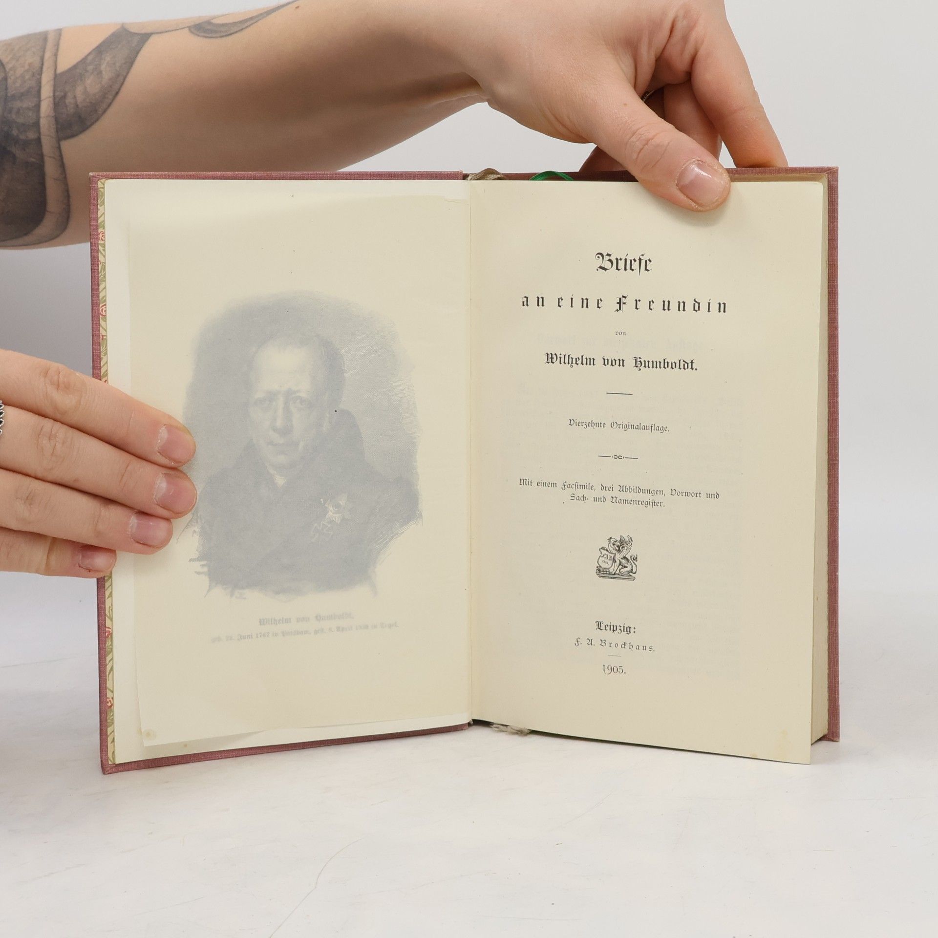Wilhelm von Humboldt Briefe an eine Freundin