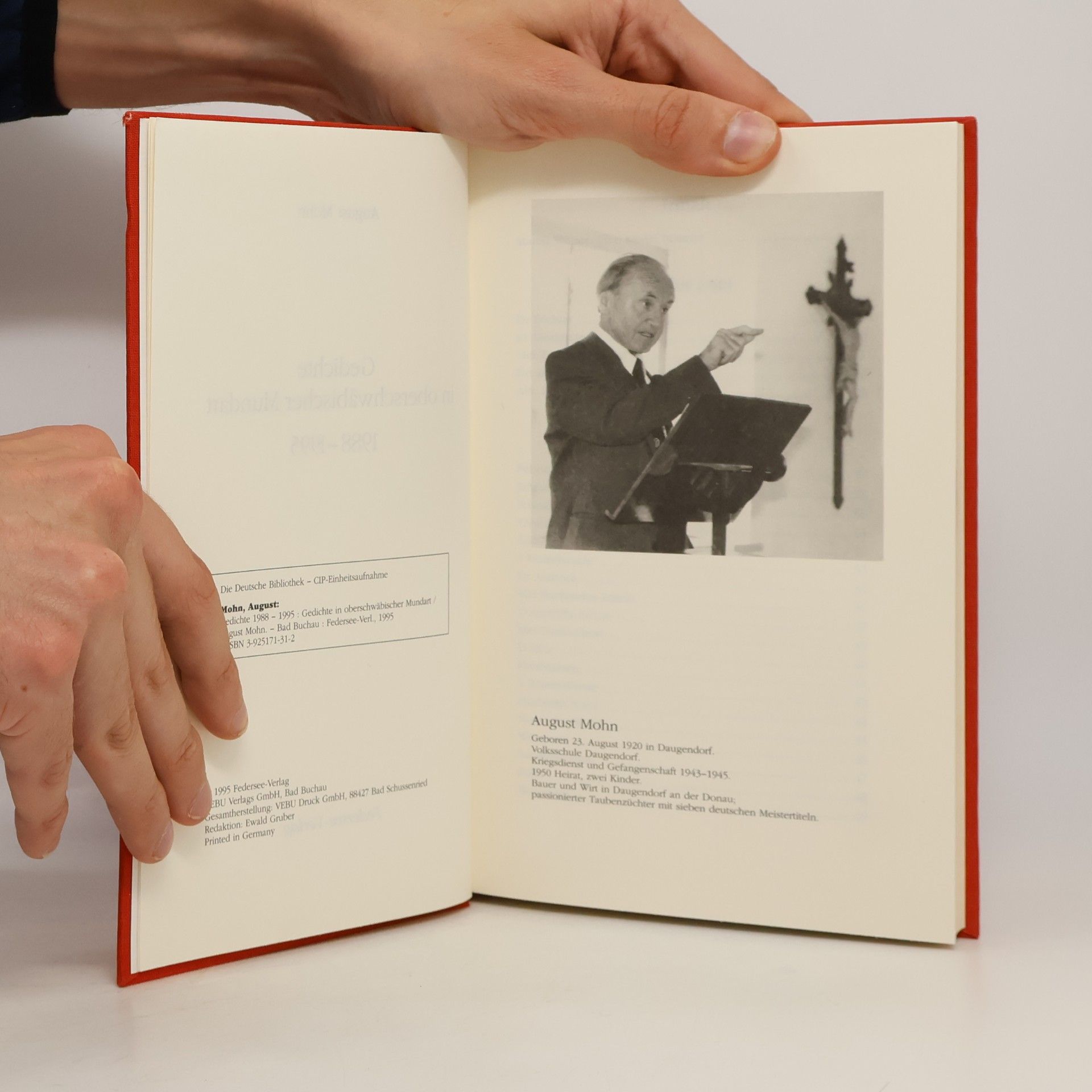 August Mohn Gedichte 1988 - 1995: Gedichte in oberschwäbischer Mundart