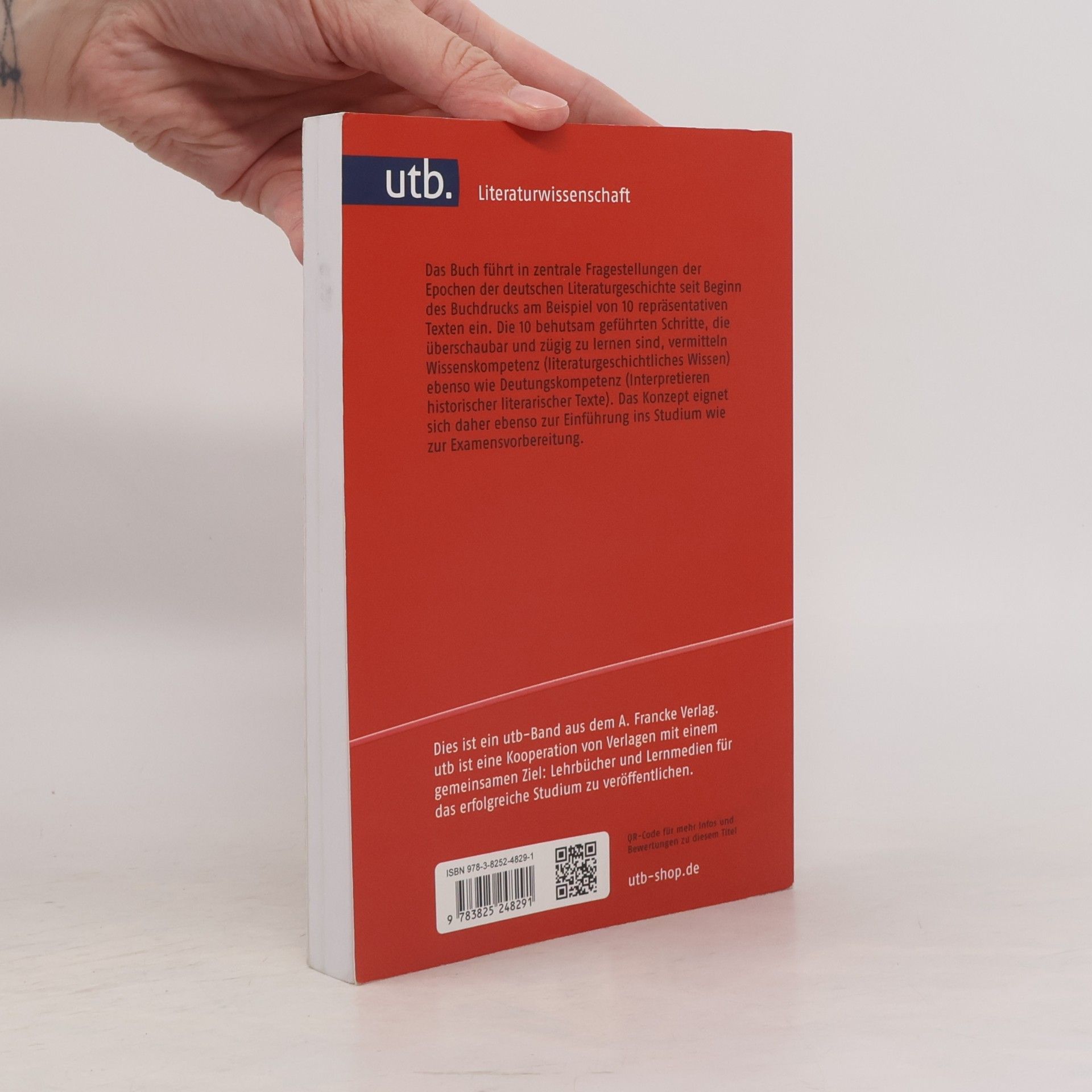 Matthias Luserke-Jaqui Deutsche Literaturgeschichte in 10 Schritten