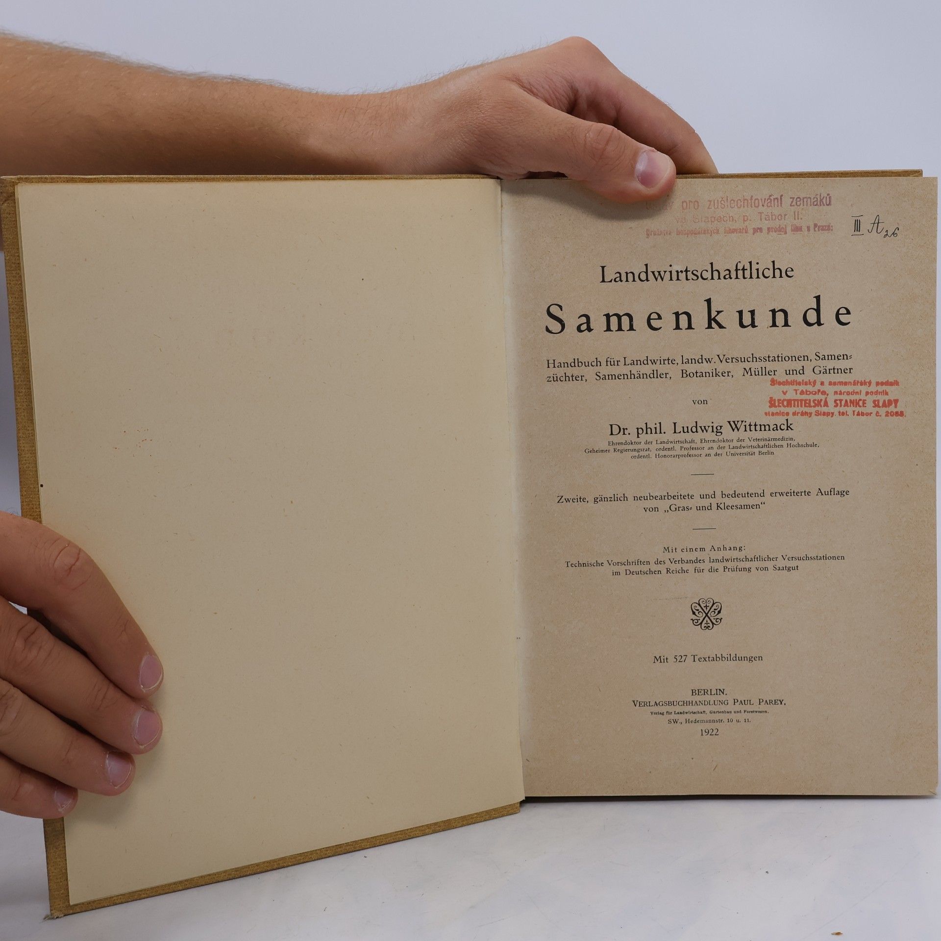 Ludwig Wittmack Landwirtschaftliche Samenkunde
