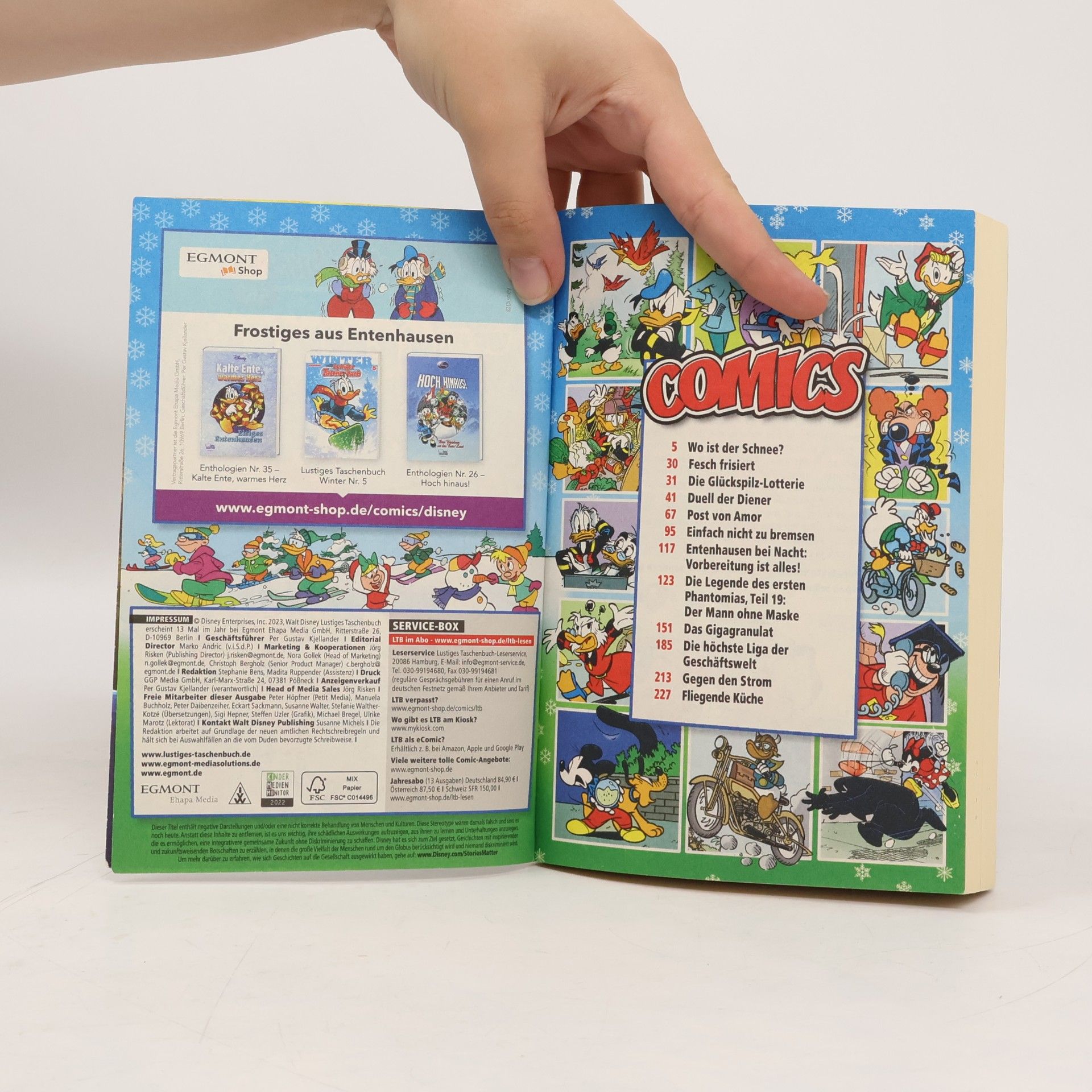 Walt Disney Lustiges Taschenbuch 568. Wo ist der Schnee?