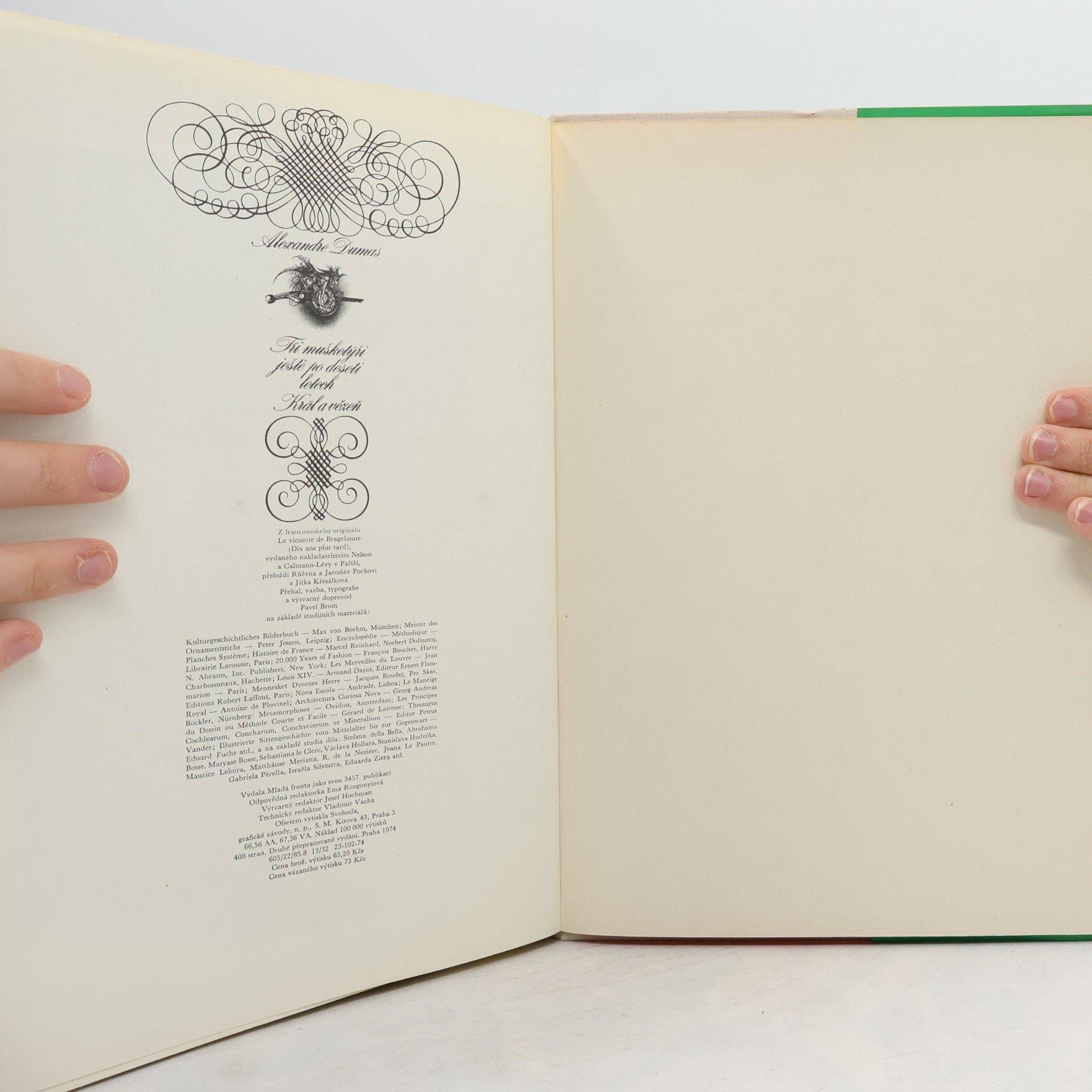 Alexandre Dumas der Ältere Tři mušketýři ještě po deseti letech. Král a vězeň