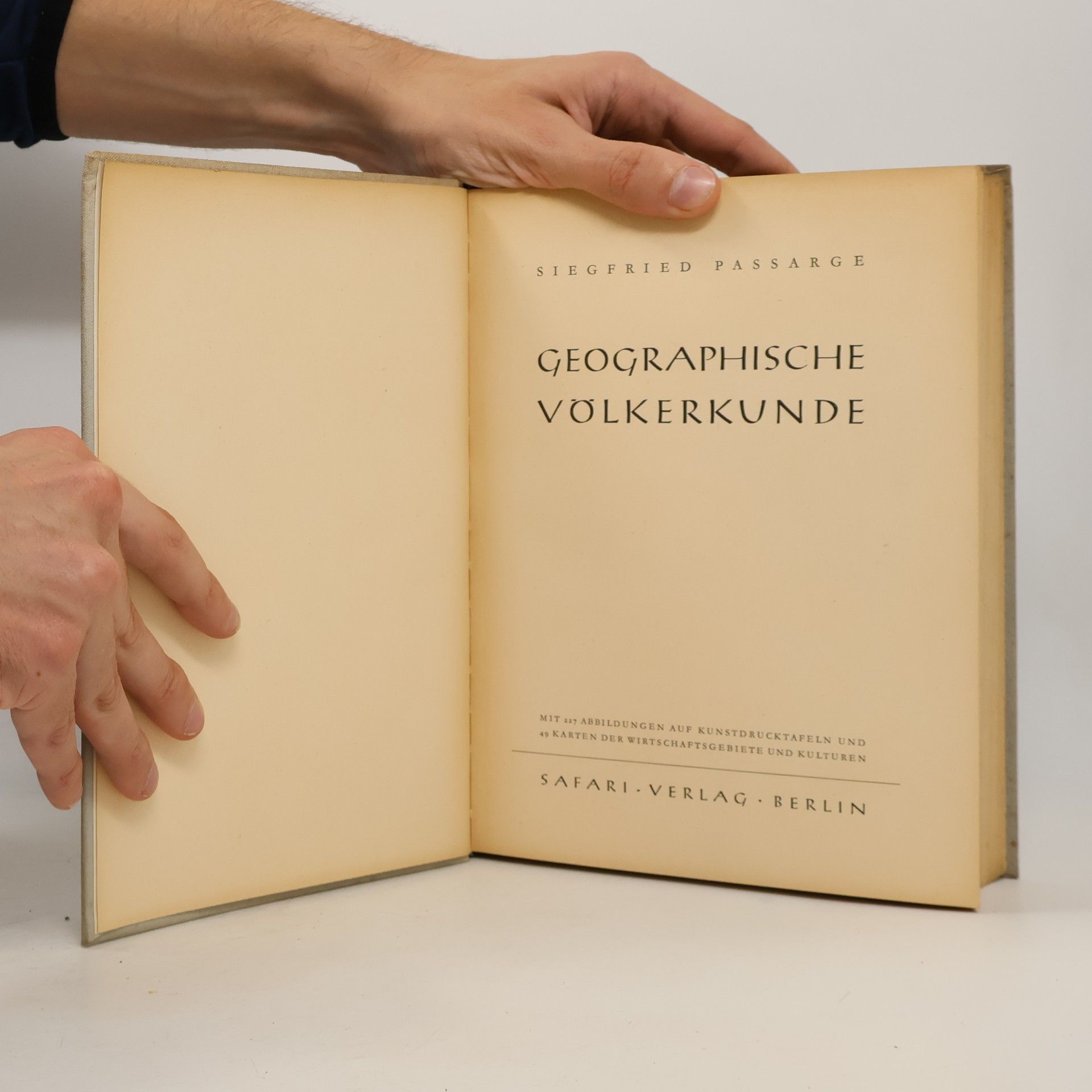 Passarge Geographische Völkerkunde