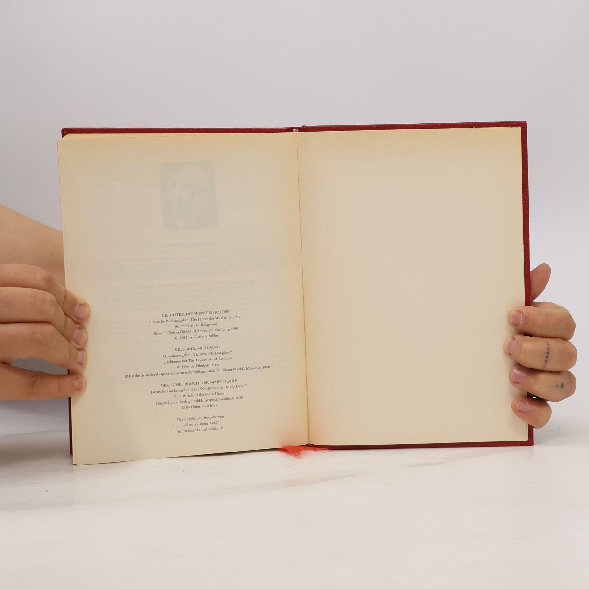 Hammond Innes Reader's Digest Auswahlbücher. Die Hüter des weissen Goldes. Victoria, mein Kind. Der Schiffbruch der Mary Deare