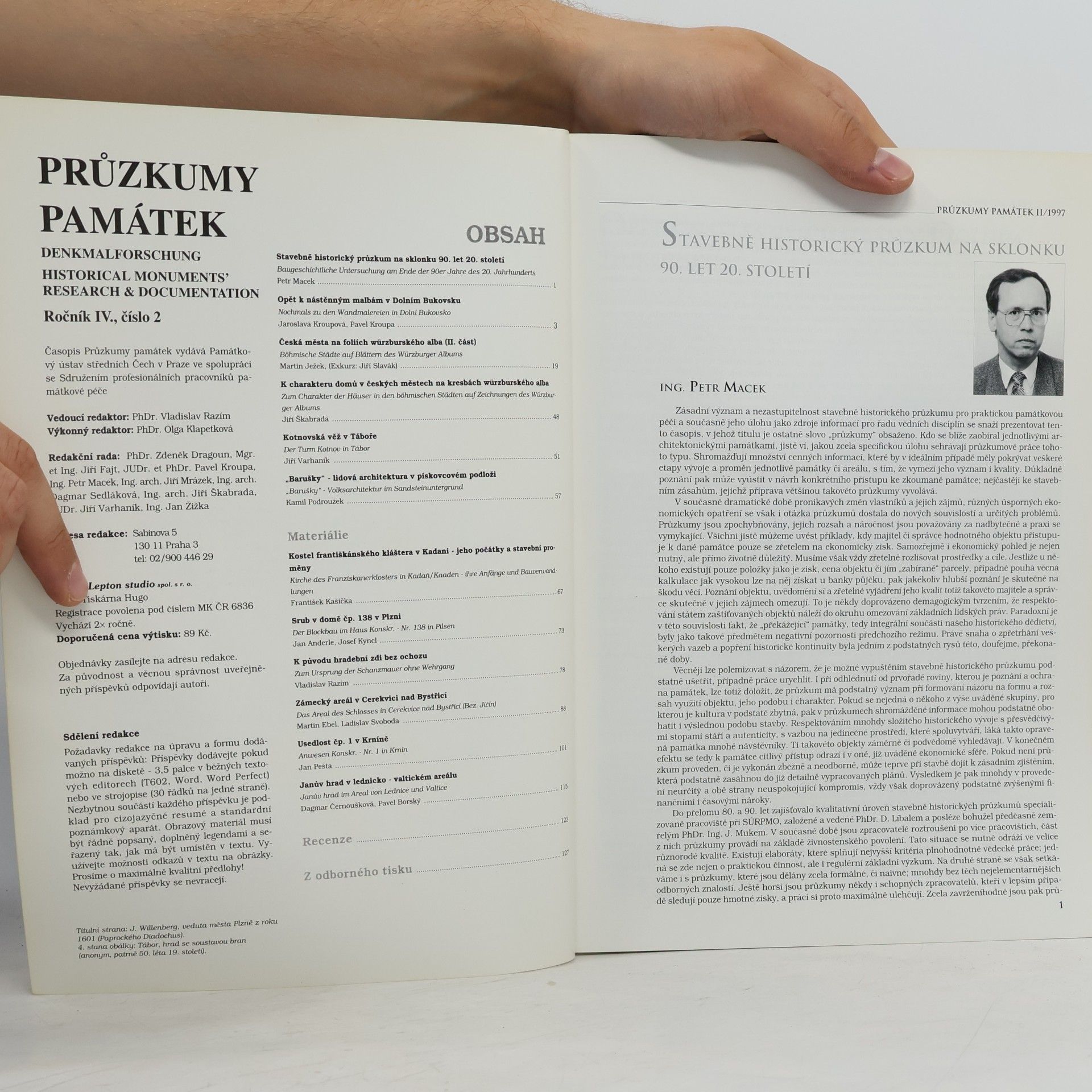 Kolektiv autorů Průzkumy památek 11/1997