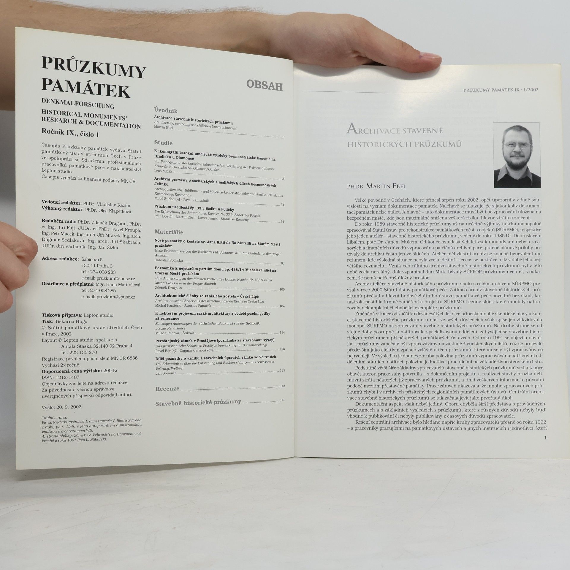 Kolektiv autorů Průzkumy památek I/2002