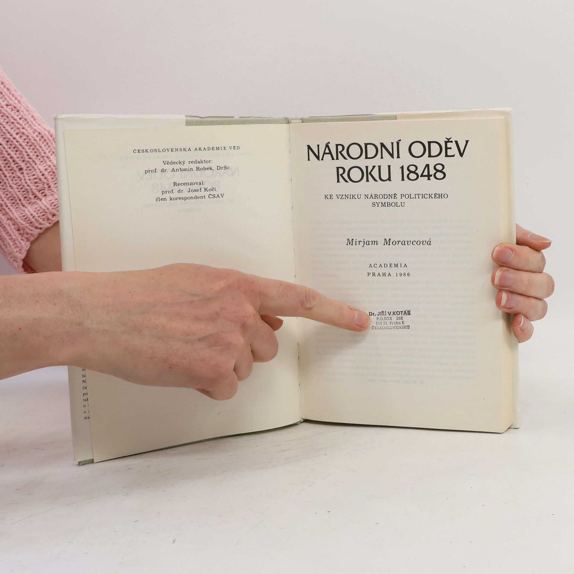 Mirjam Moravcová Národní oděv roku 1848