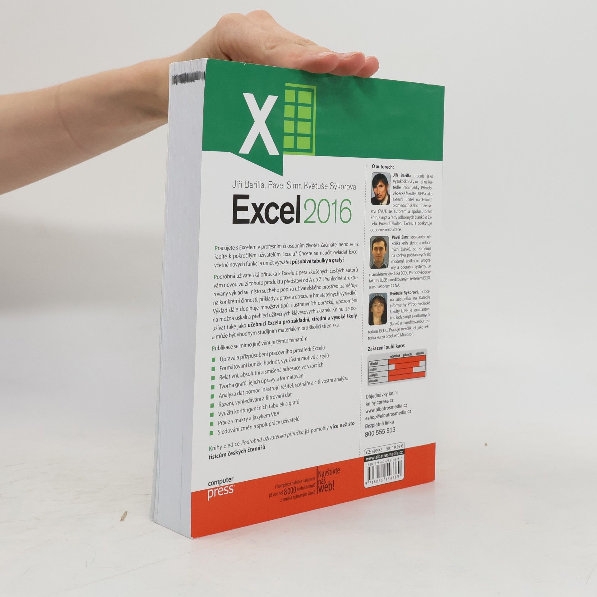 Jiří Barilla Microsoft Excel 2016 : podrobná uživatelská příručka