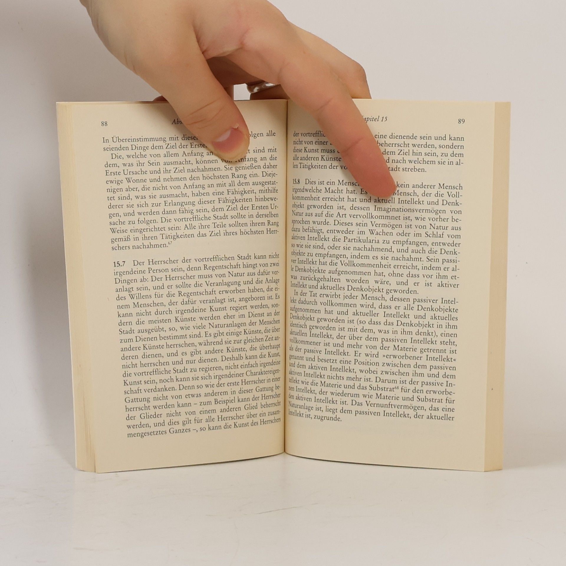 Abū-Naṣr Muḥammad Ibn-Muḥammad al- Fārābī Die Prinzipien der Ansichten der Bewohner der vortrefflichen Stadt