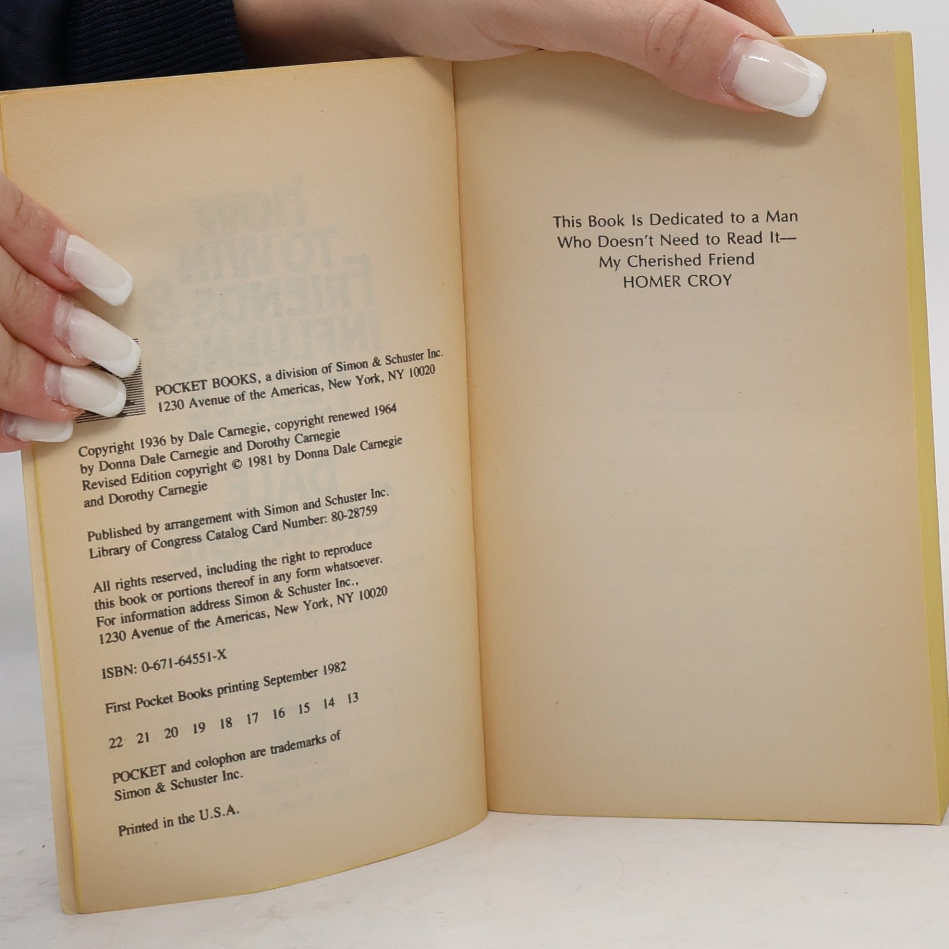 Dale Carnegie How to Win Friends & Influence People - Fully Revised for the 80s