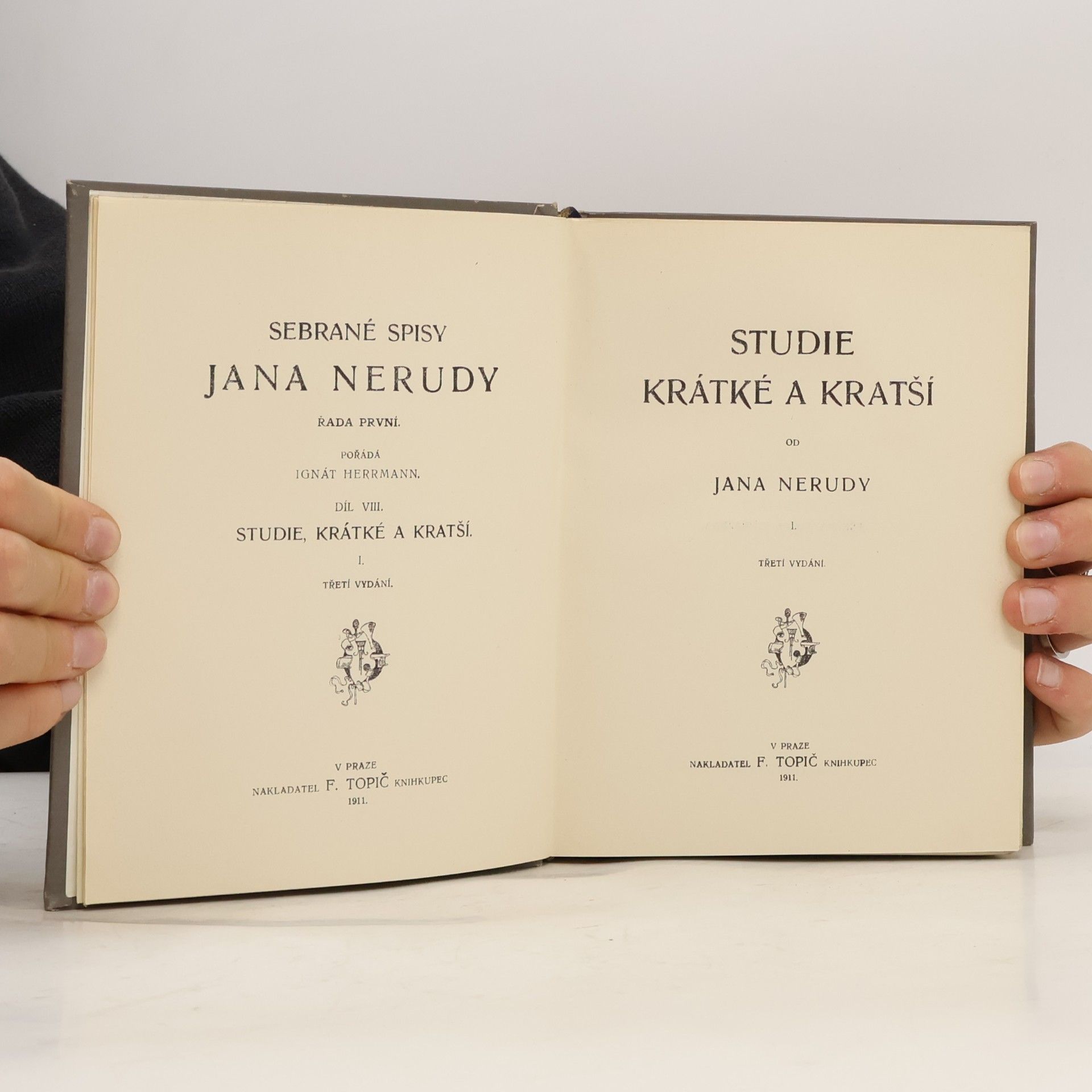 Jan Neruda Studie krátké a kratší I. díl