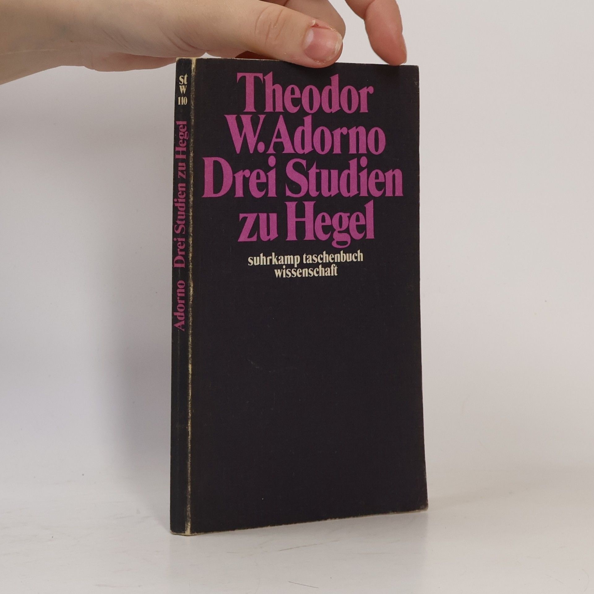 Theodor W. Adorno Drei Studien zu Hegel