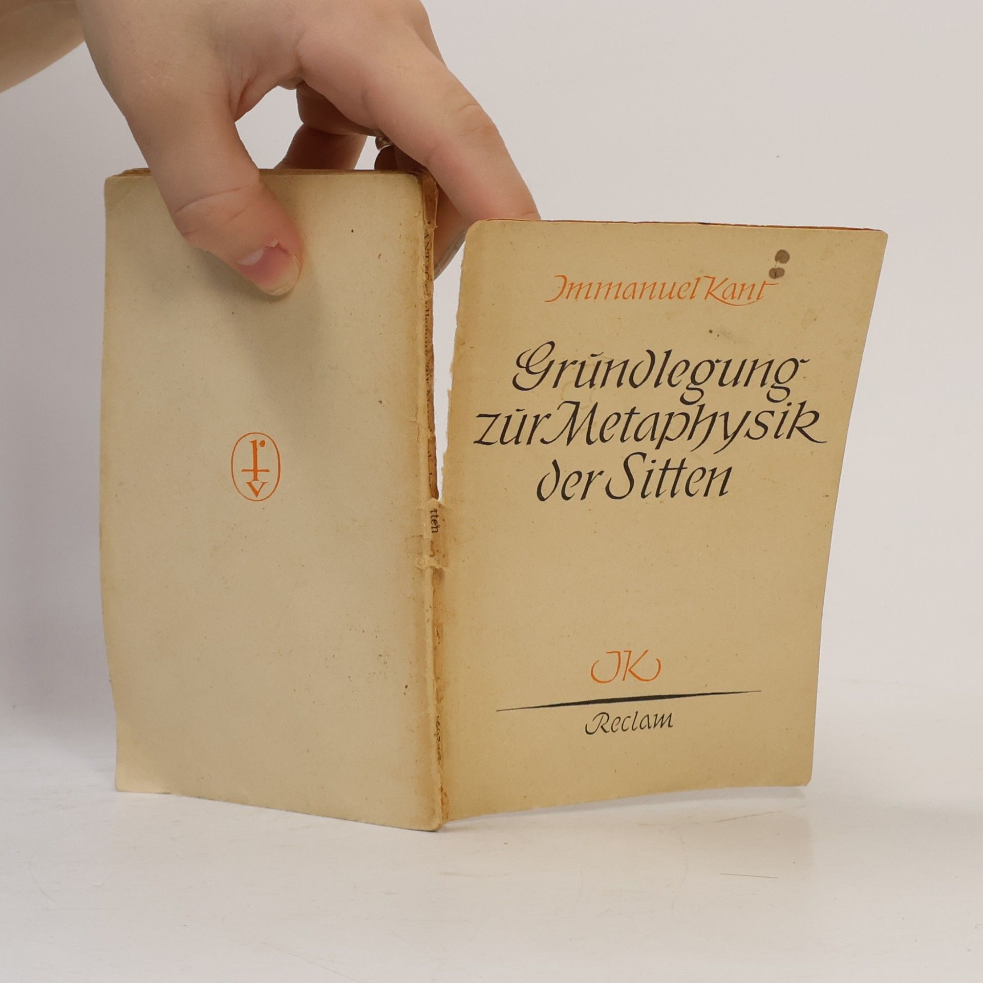 Immanuel Kant Grundlegung zur Metaphysik der Sitten