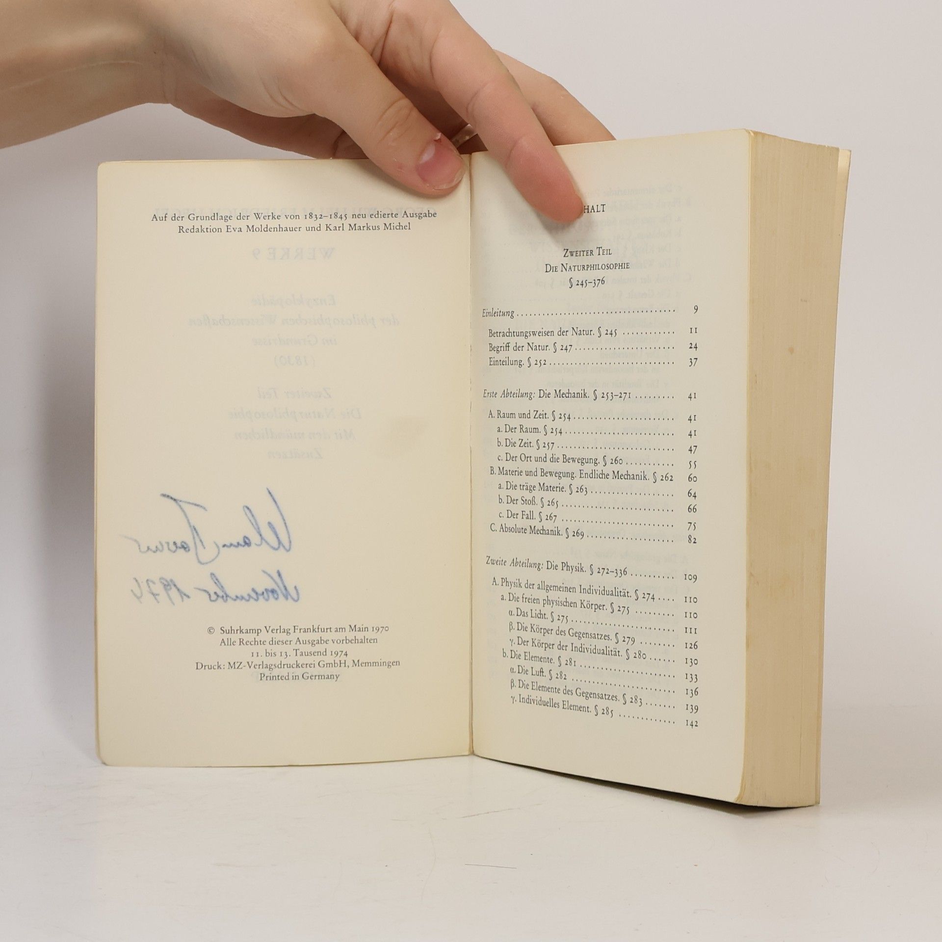 Georg Wilhelm Friedrich Hegel Werke 9. Enzyklopädie der philosophischen Wissenschaften