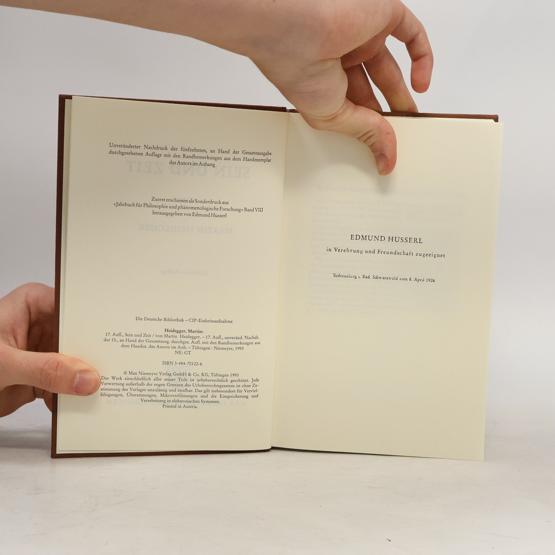 Martin Heidegger Sein und Zeit
