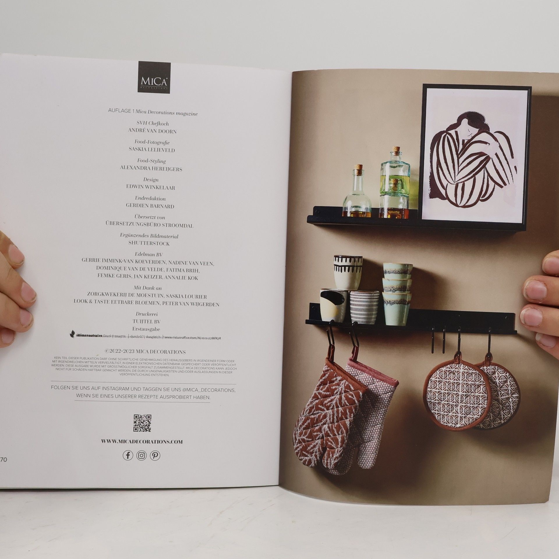 André Van Doorn Mica Decorations magazine