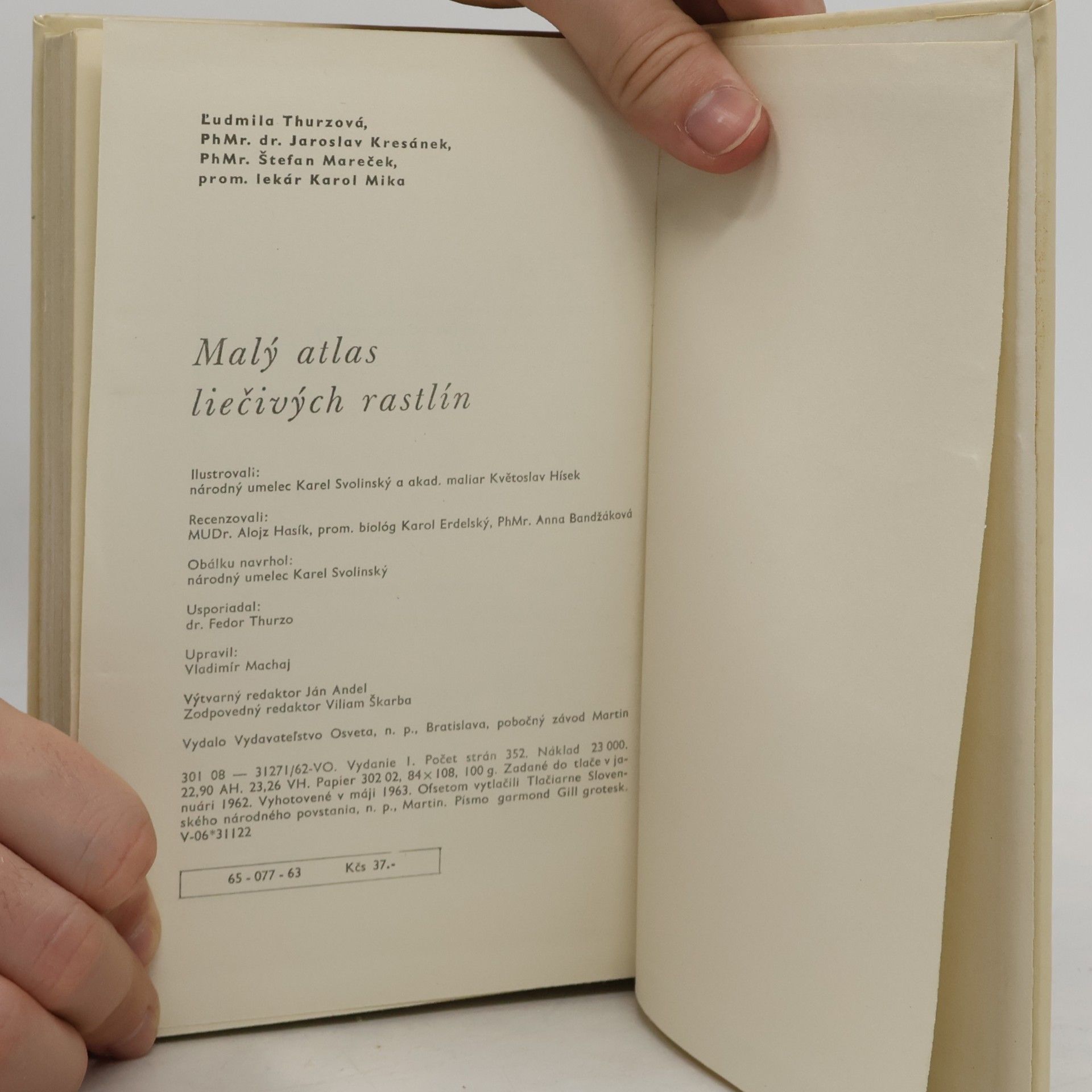 Ludmila Thurzová Malý atlas liečivých rastlín