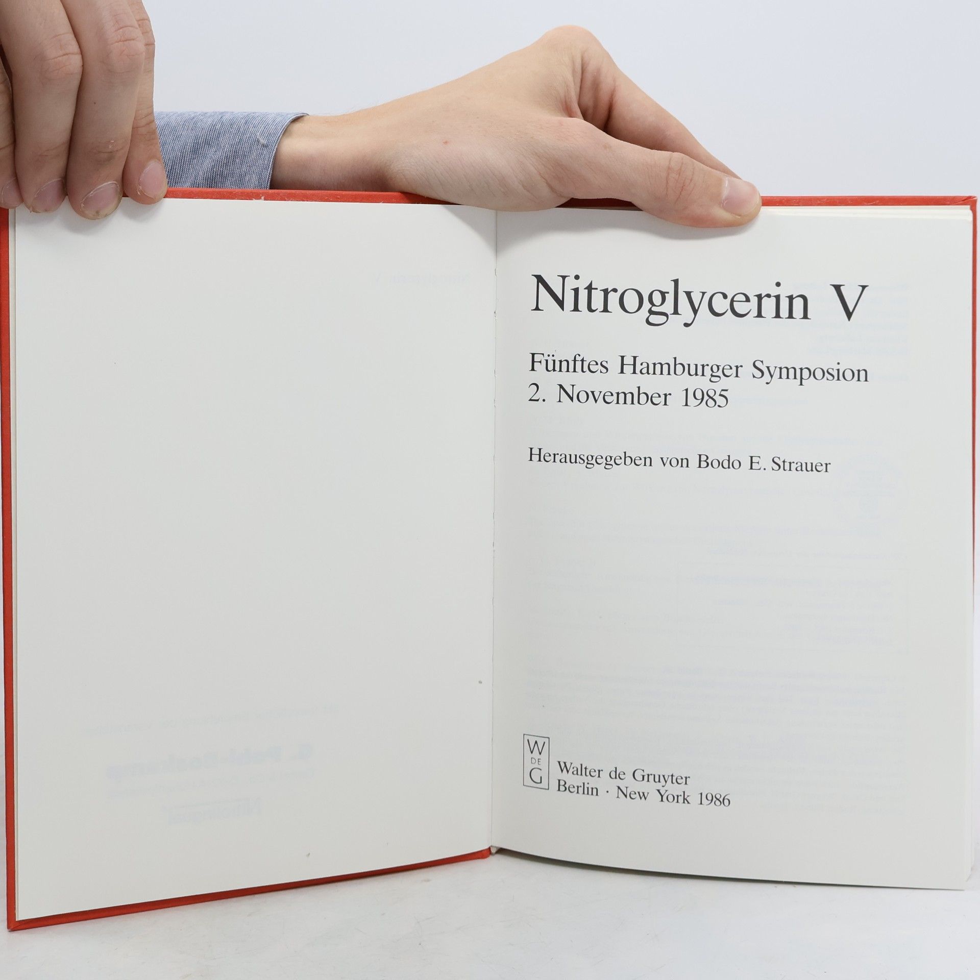 Bodo E. Strauer Nitroglycerin V