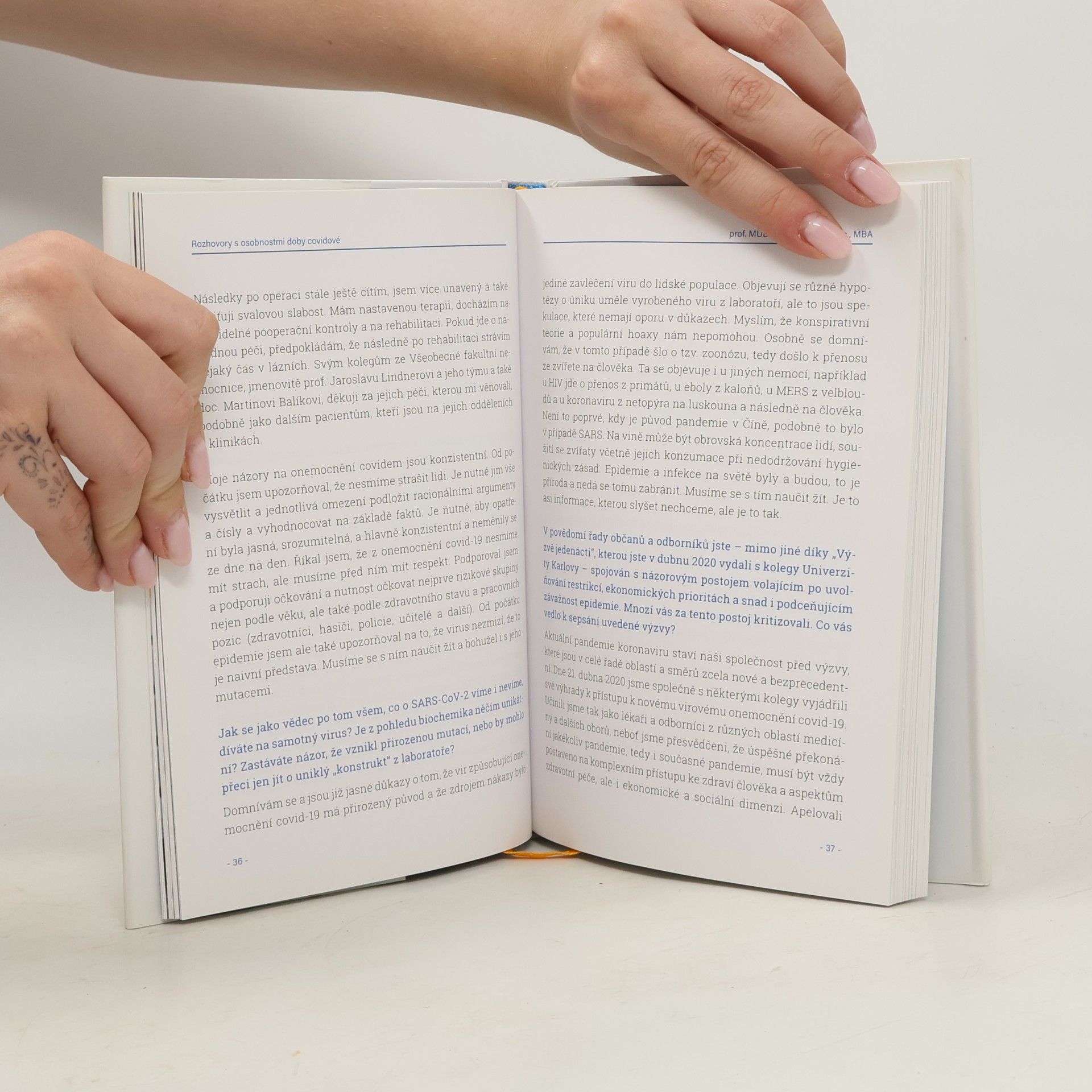 Various authors Rozhovory s osobnostmi doby covidové
