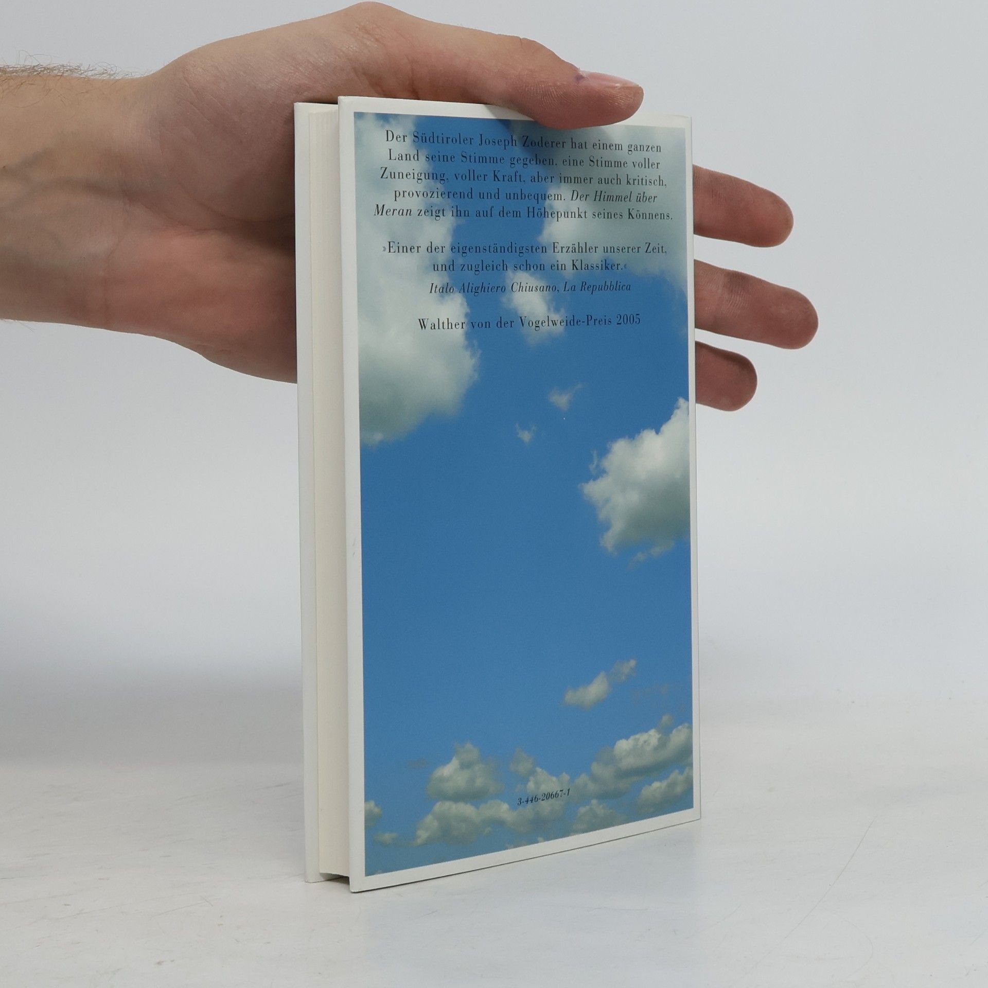 Joseph Zoderer Der Himmel über Meran