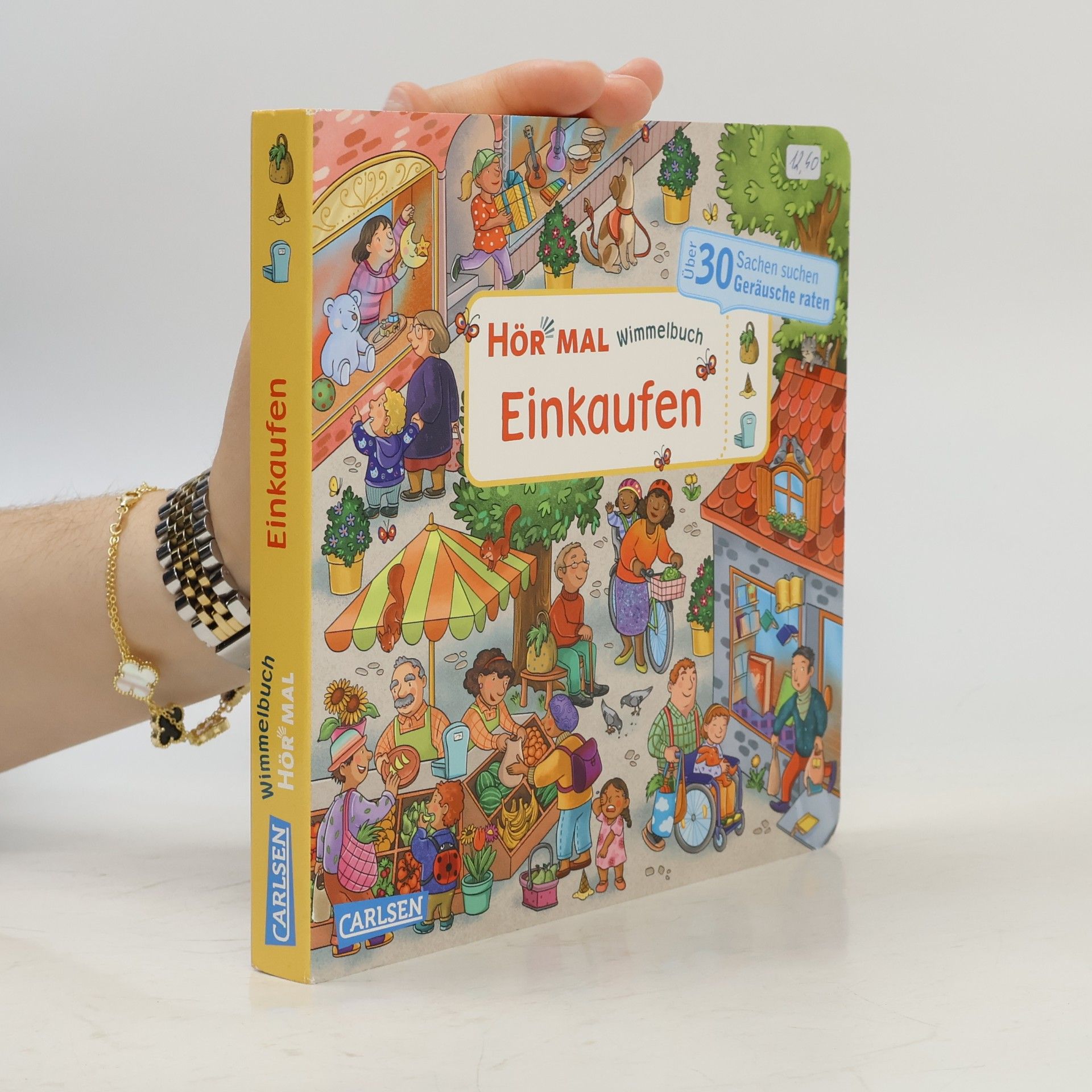 Enni Bollin Hör mal (Soundbuch): Wimmelbuch: Einkaufen