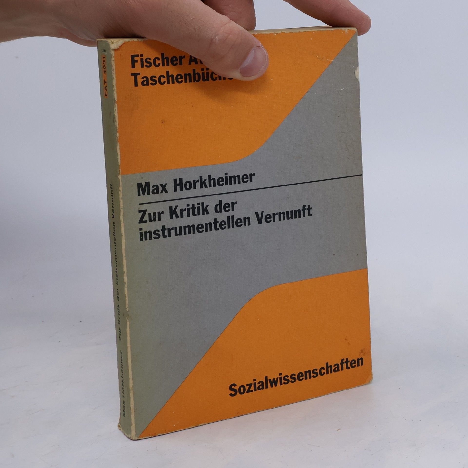 Max Horkheimer Zur Kritik der instrumentellen Vernunft
