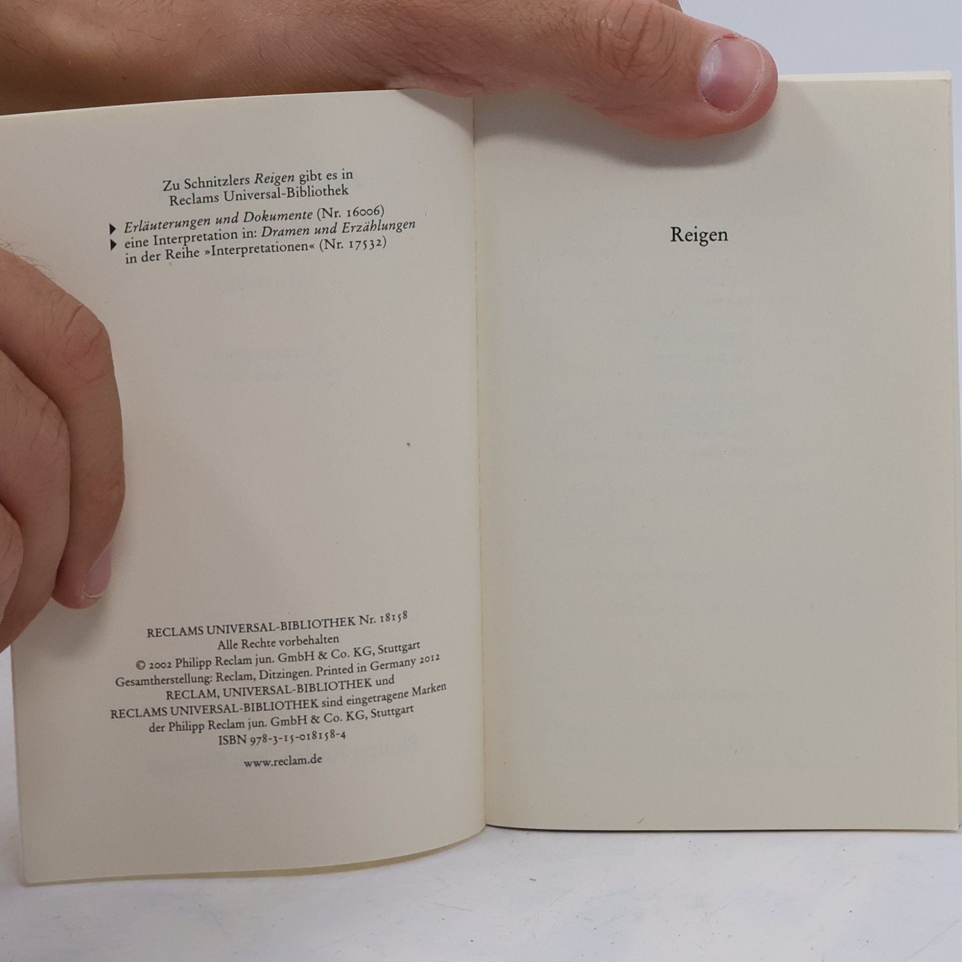 Arthur Schnitzler Reigen
