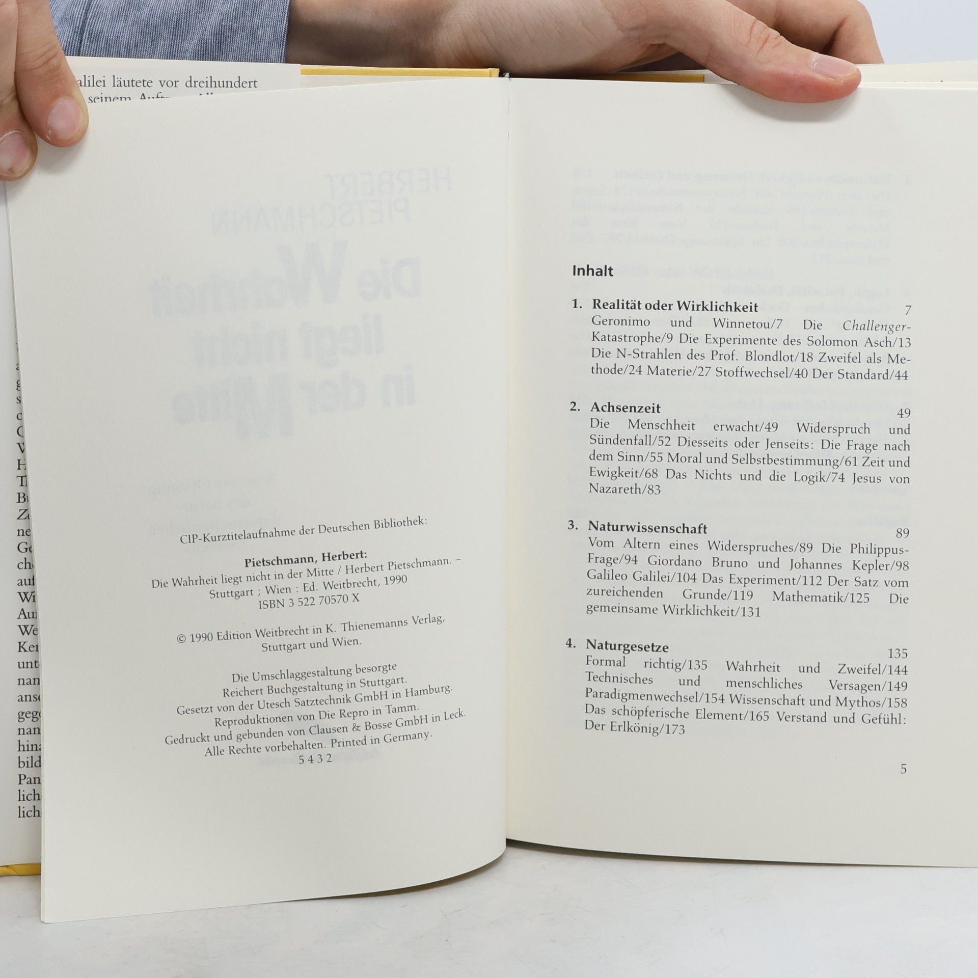 Herbert Pietschmann Die Wahrheit liegt nicht in der Mitte