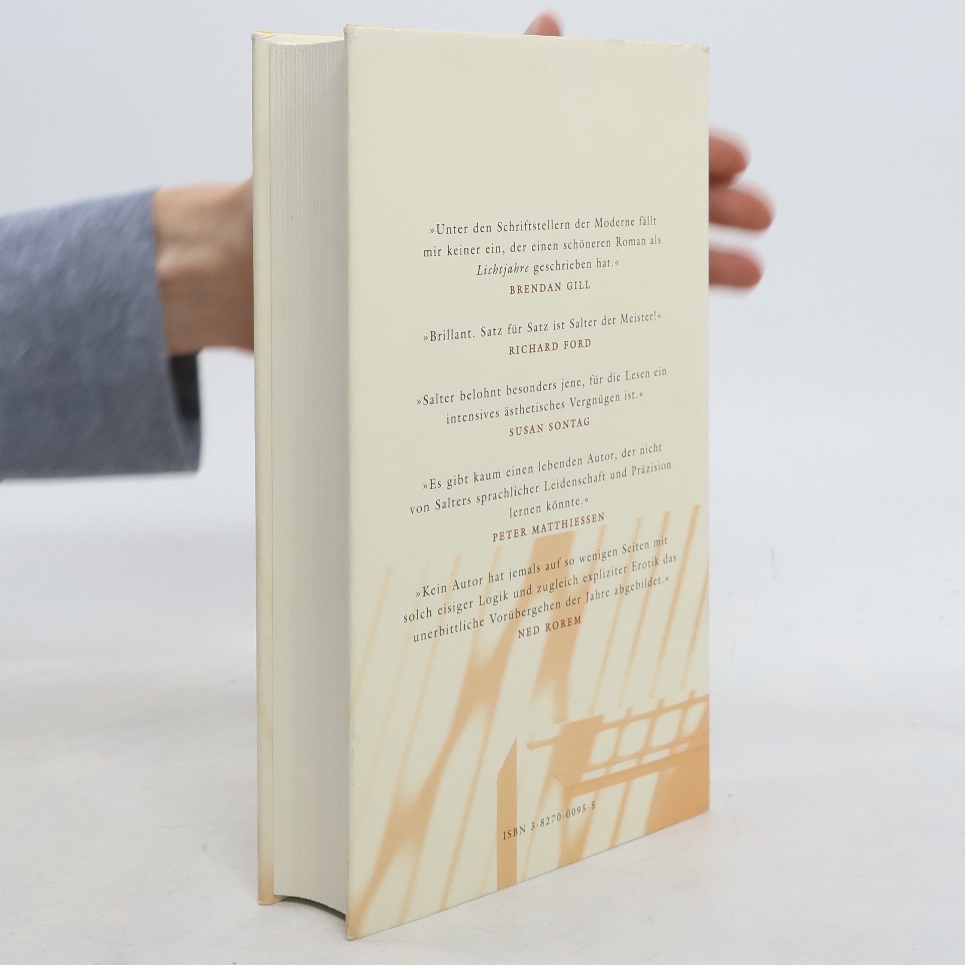 James Salter LICHTJAHRE