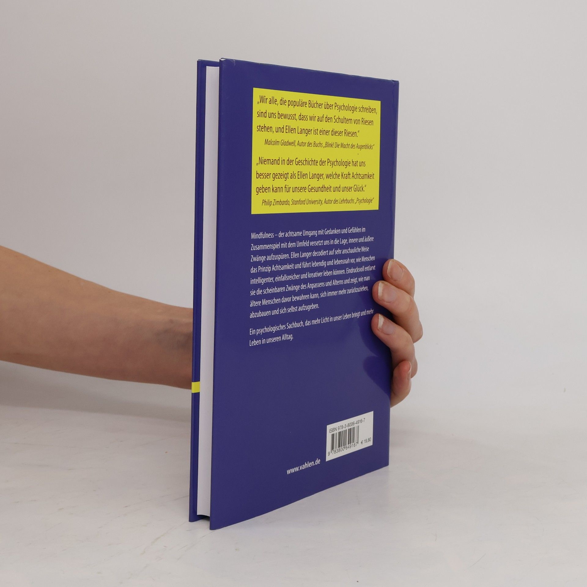 Ellen J. Langer Mindfulness: Das Prinzip Achtsamkeit