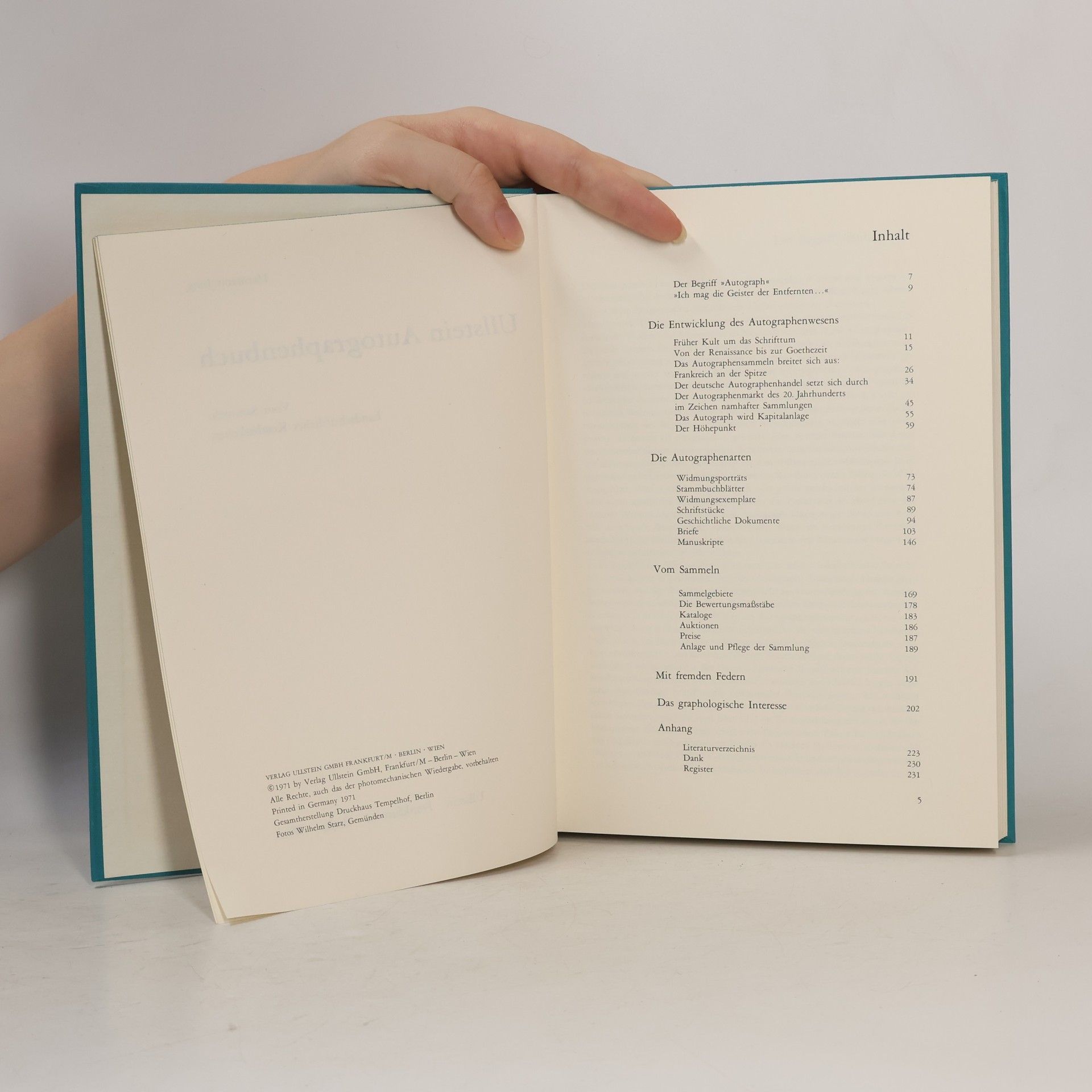 Hermann Jung Ullstein Autographenbuch