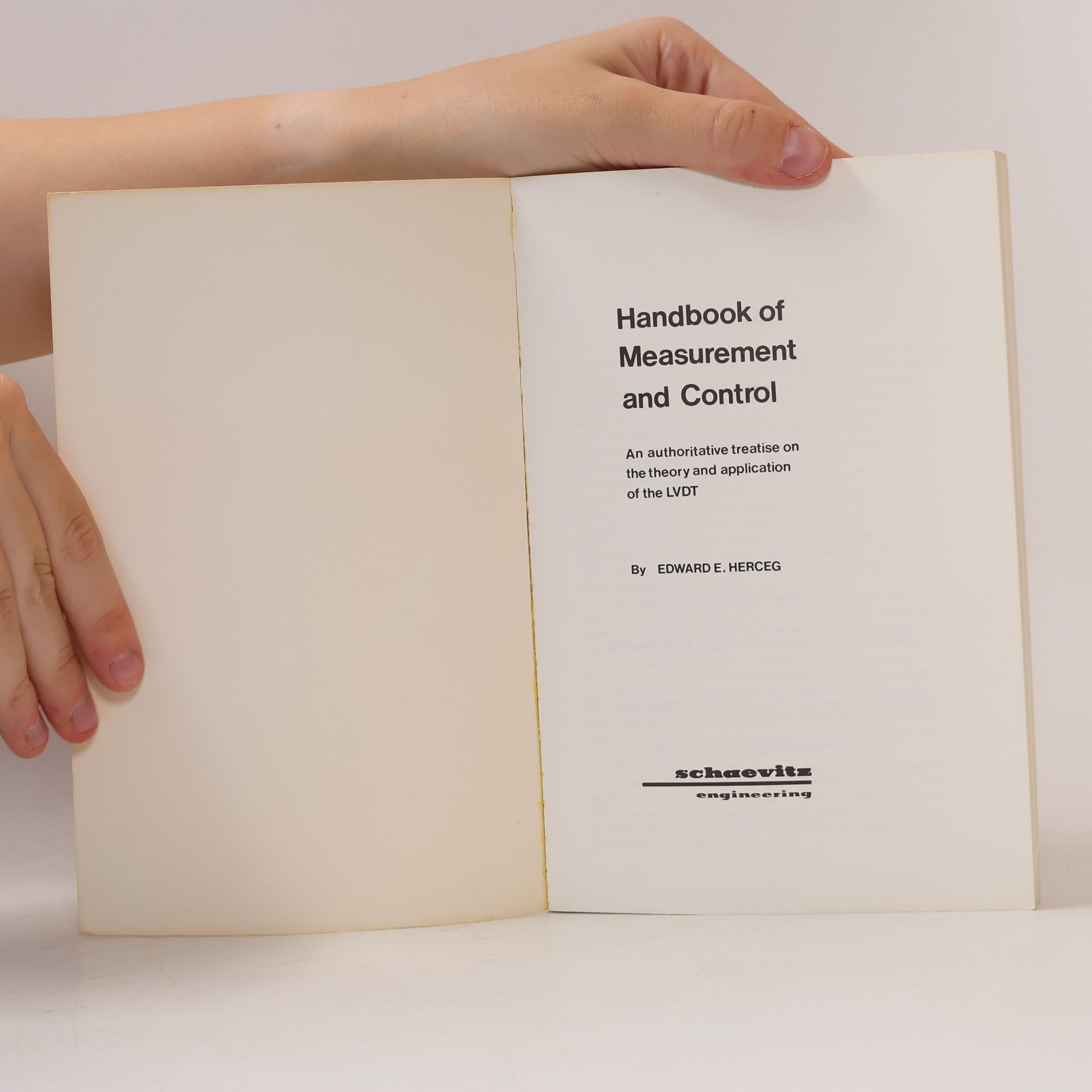 Edward E. Herceg Handbook of Measurement and Control