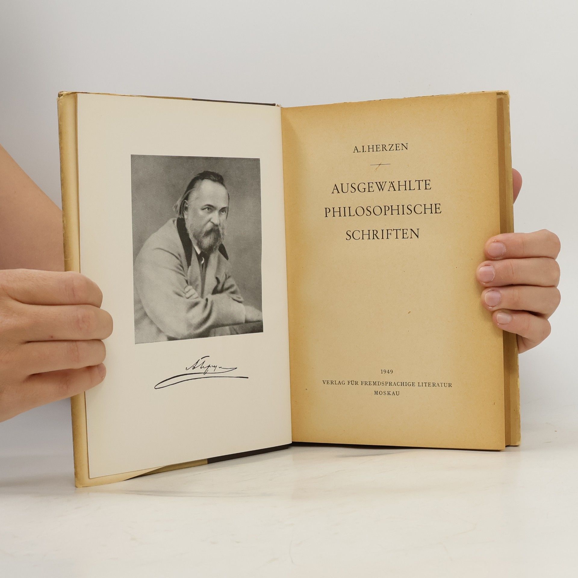 A. I. Herzen Ausgewählte philosophische Schriften