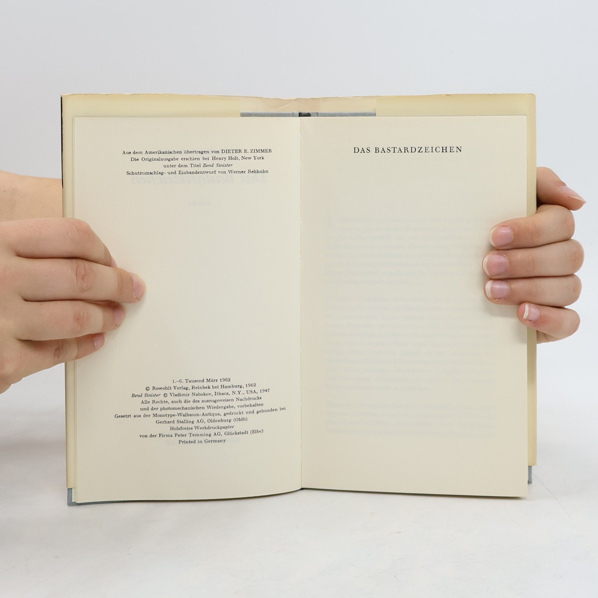 Vladimir Nabokov Das Bastardzeichen