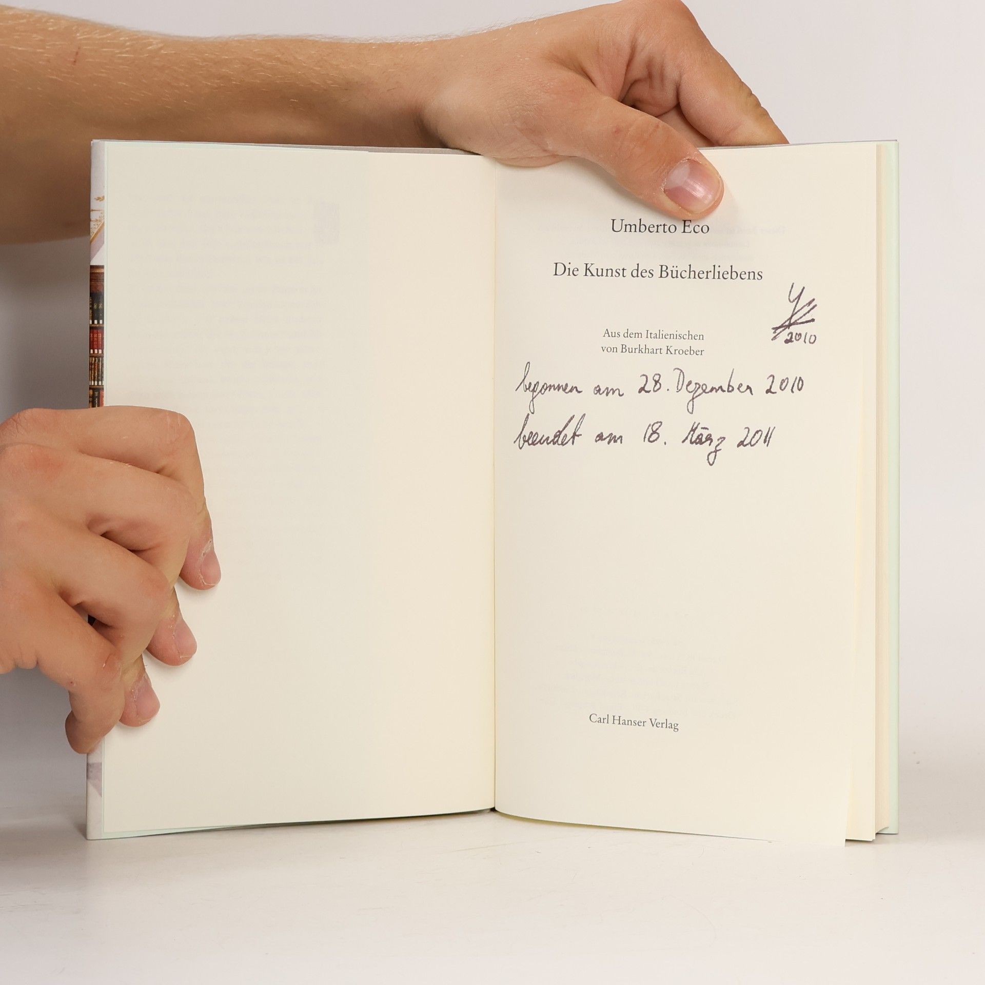 Umberto Eco Die Kunst des Bücherliebens
