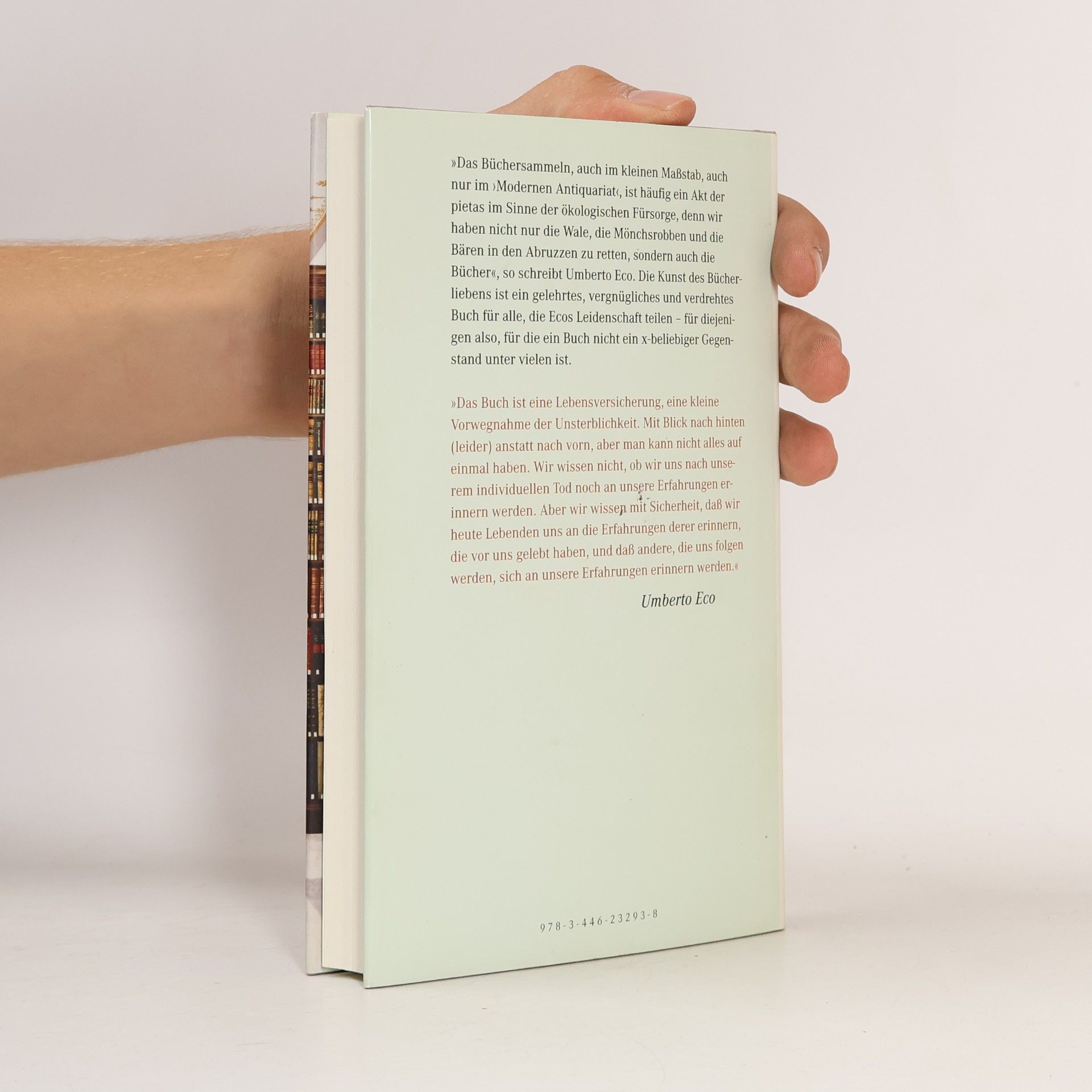 Umberto Eco Die Kunst des Bücherliebens