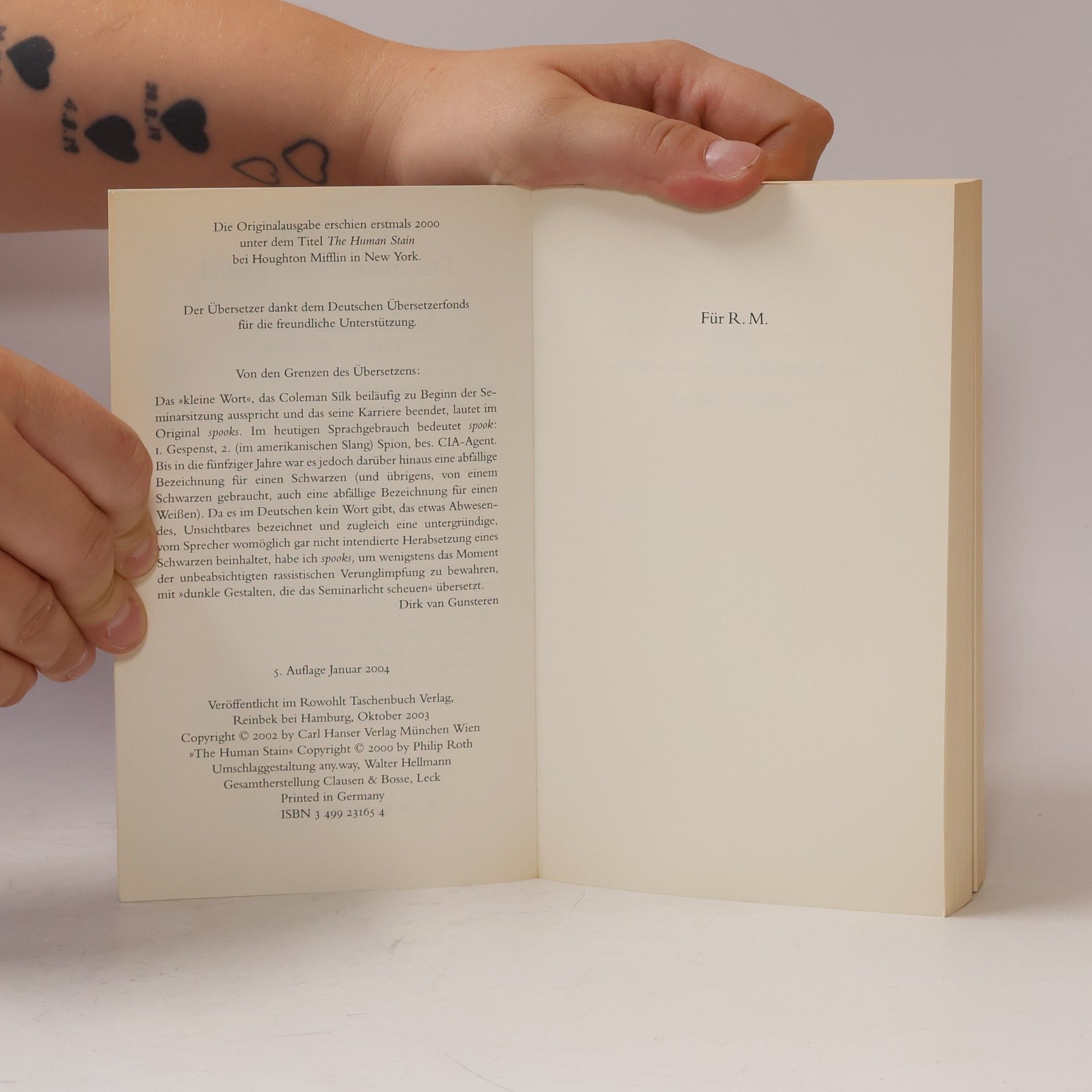 Philip Roth Der menschliche Makel