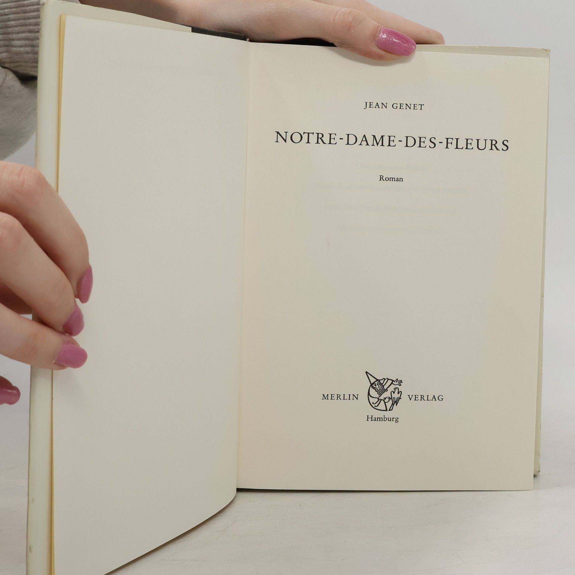 Jean Genet Notre-Dame-des-Fleurs