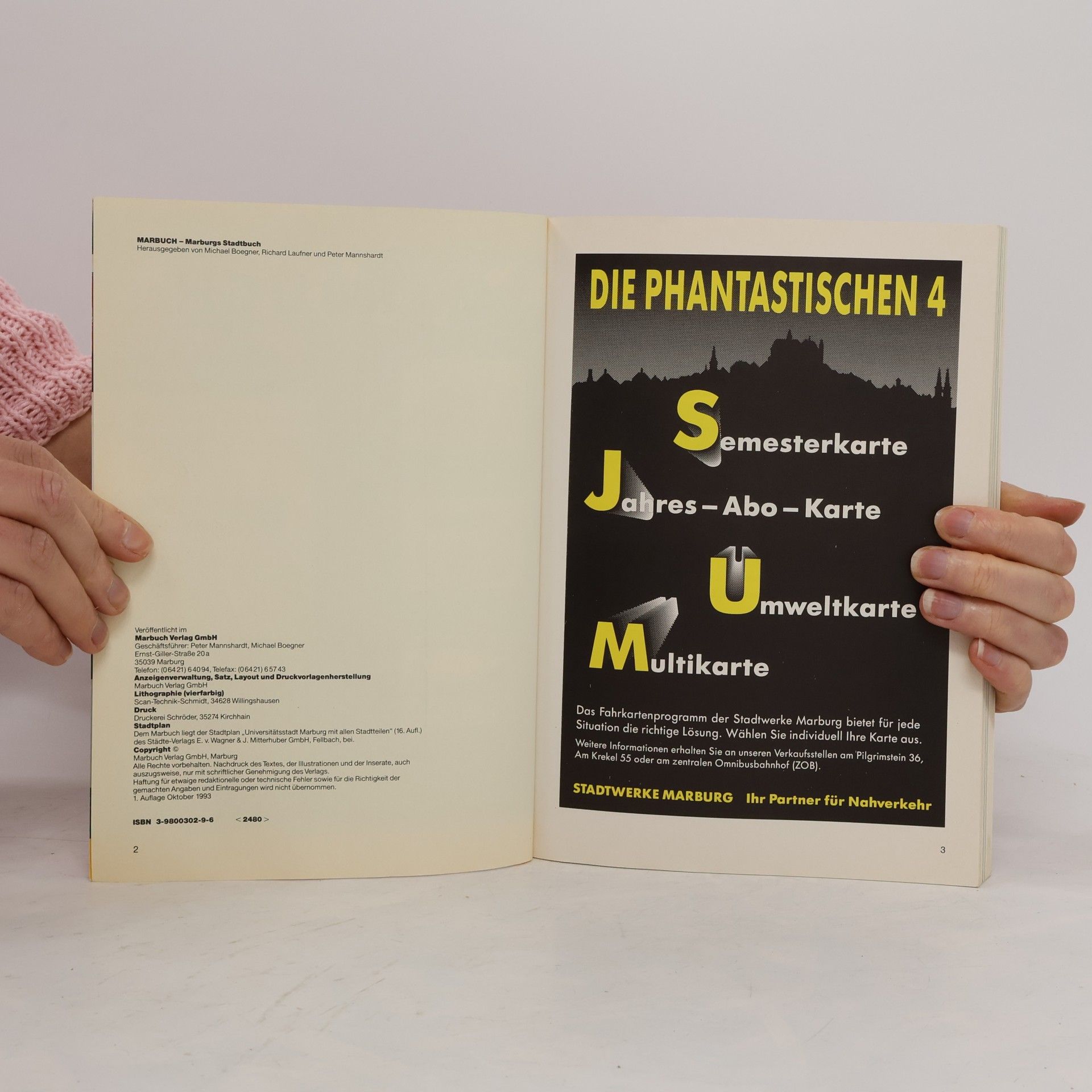 Marbuch '94: Marburgs Stadtbuch