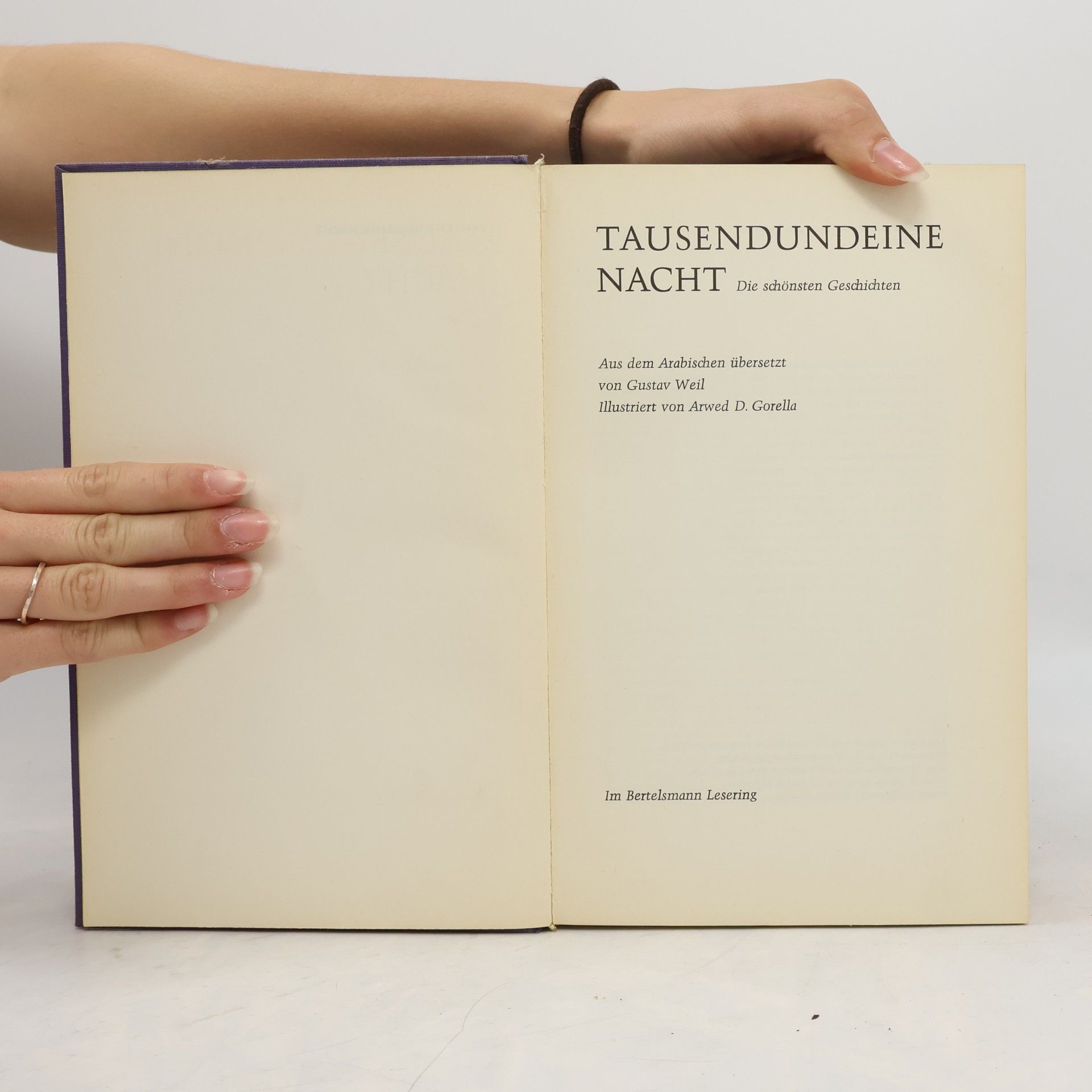 Gustav Weil Tausendundeine Nacht