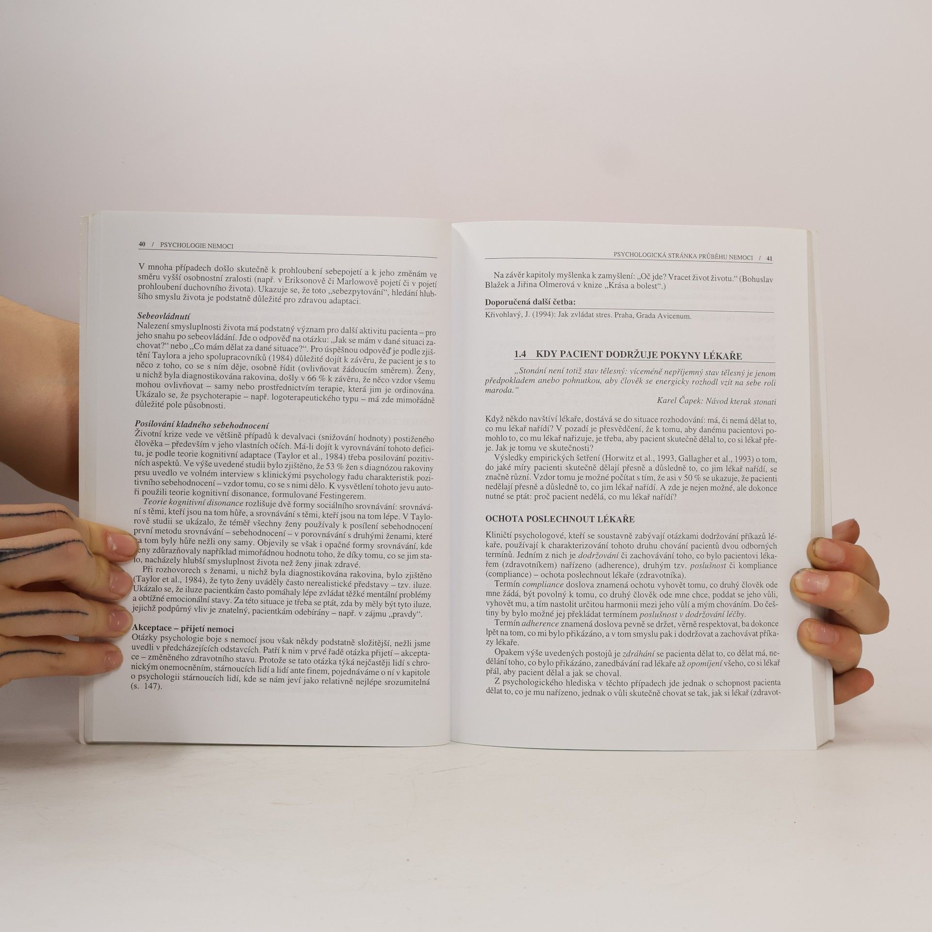 Jaro Křivohlavý Psychologie nemoci