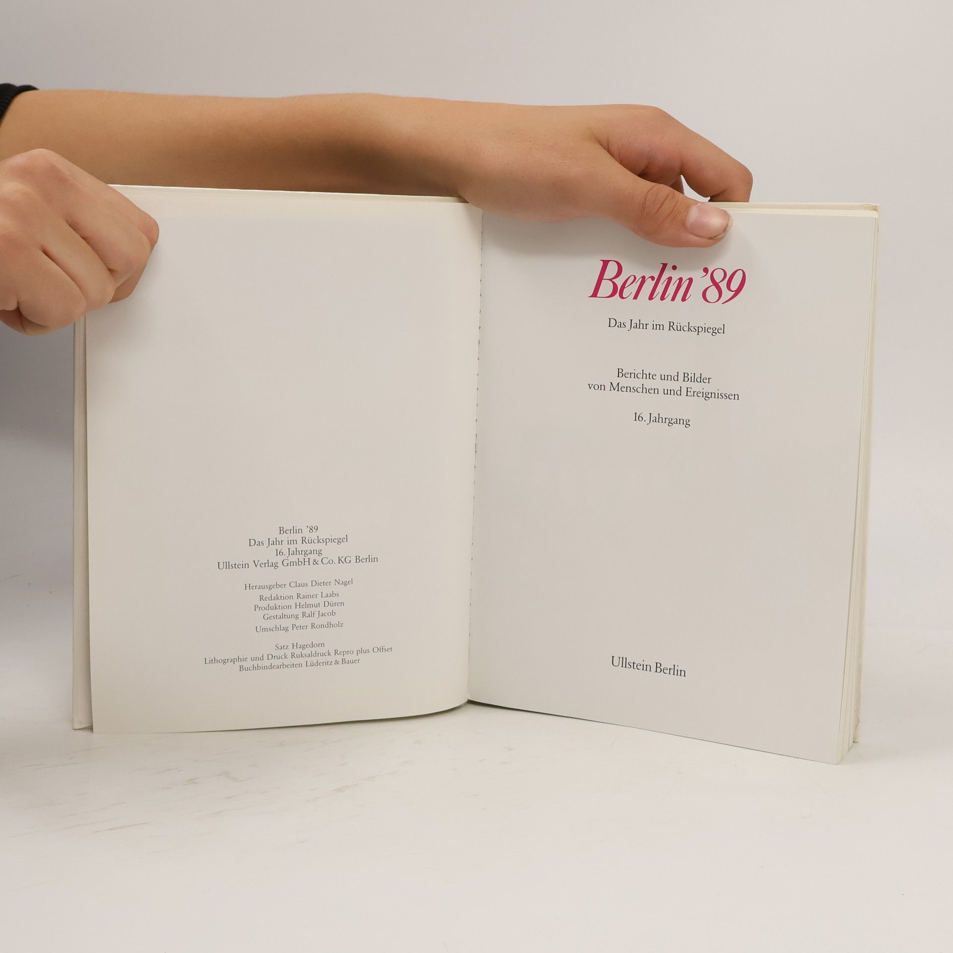 Various authors Berlin '89 Das Jahr im Rückspiegel