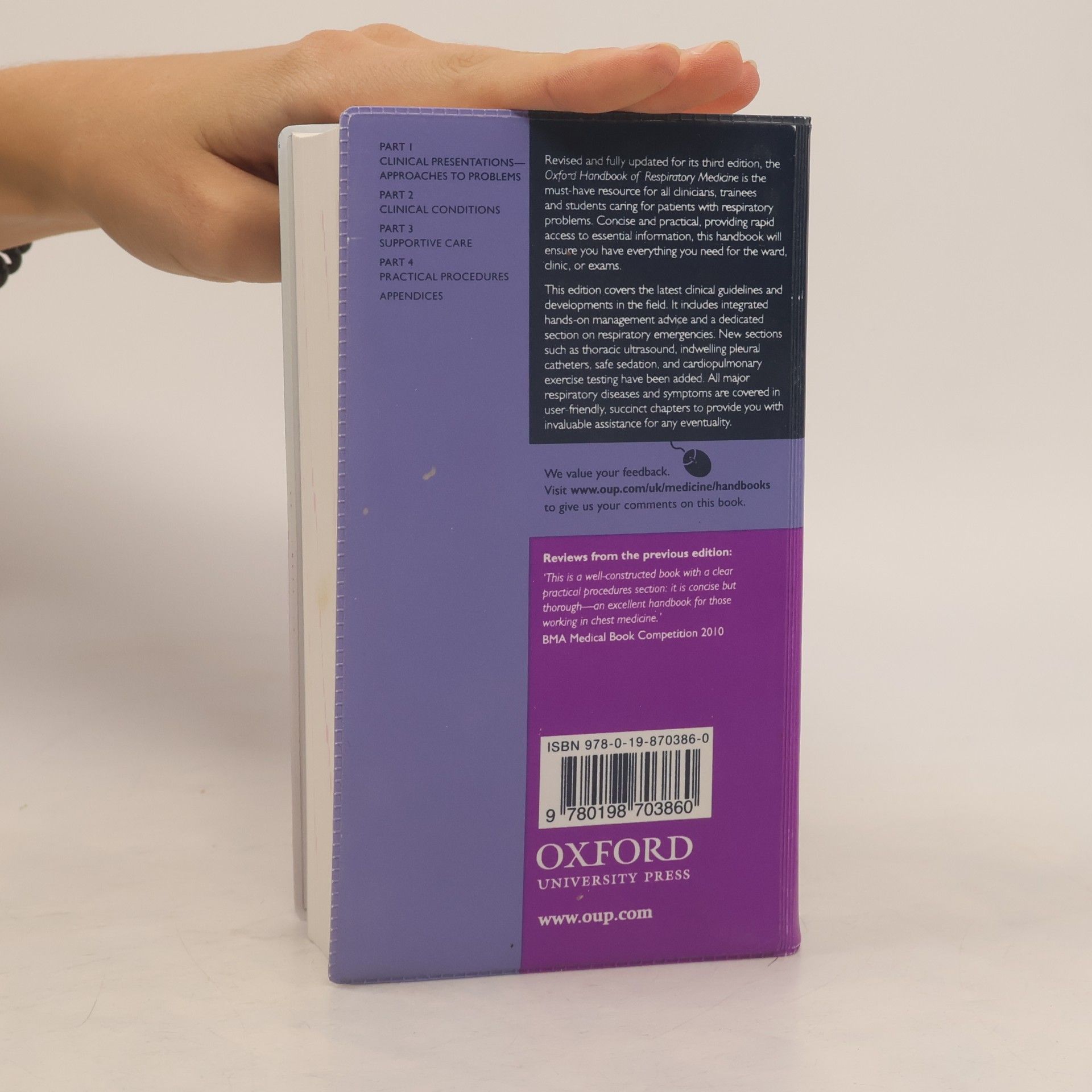 Stephen Chapman Oxford Medical Handbooks - 3: Oxford Handbook of Respiratory Medicine: Third Edition