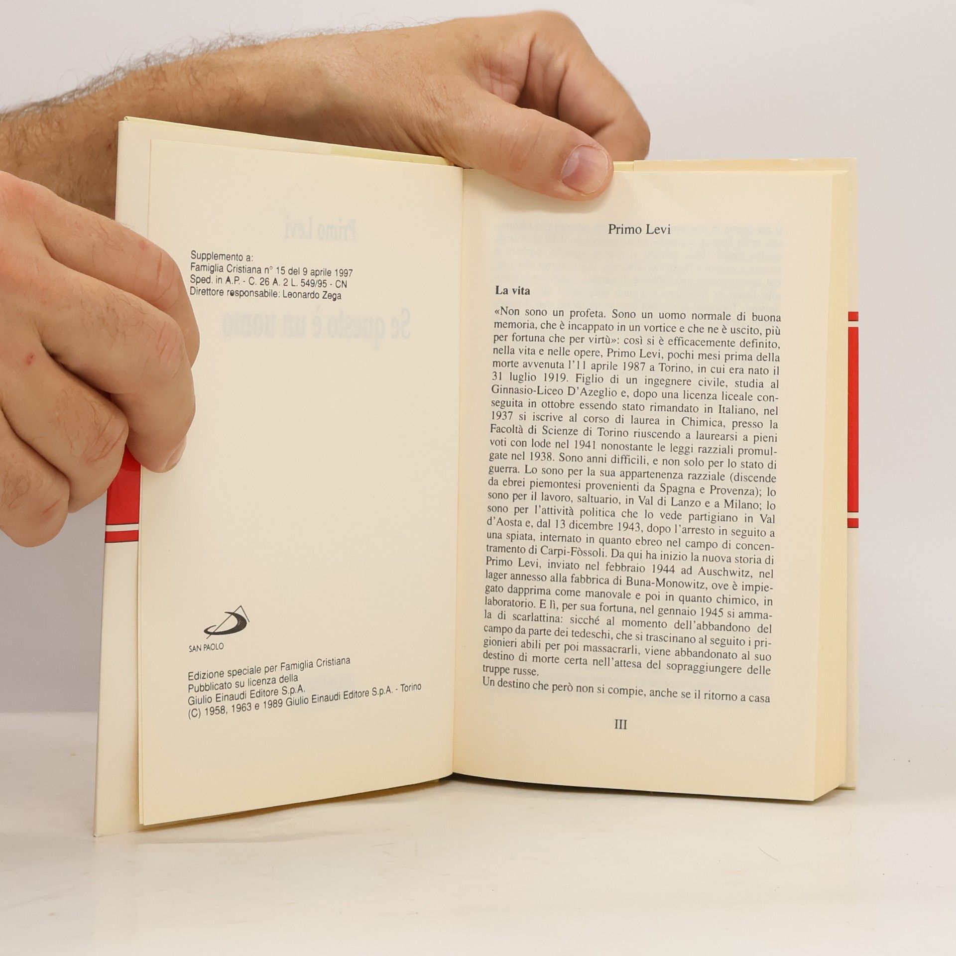 Primo Levi Se questo è un uomo 1.