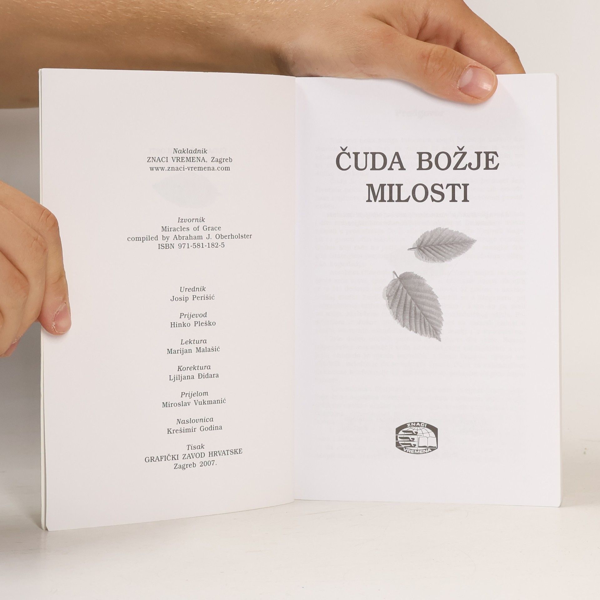 Abraham J. Oberholster Čuda Božje milosti