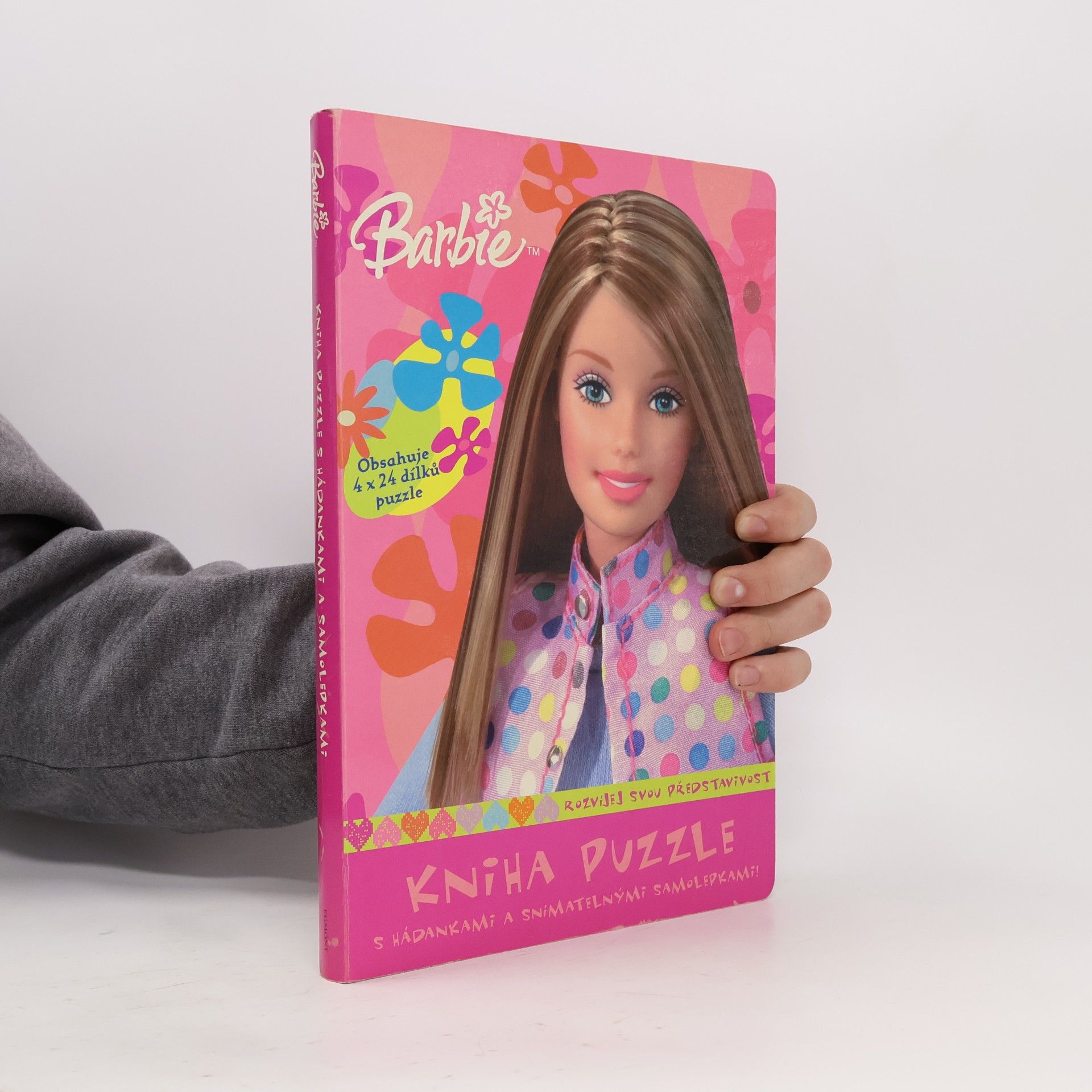 Various authors Kniha puzzle s hádankami a snímatelnými samolepkami : rozvíjej svou představivost