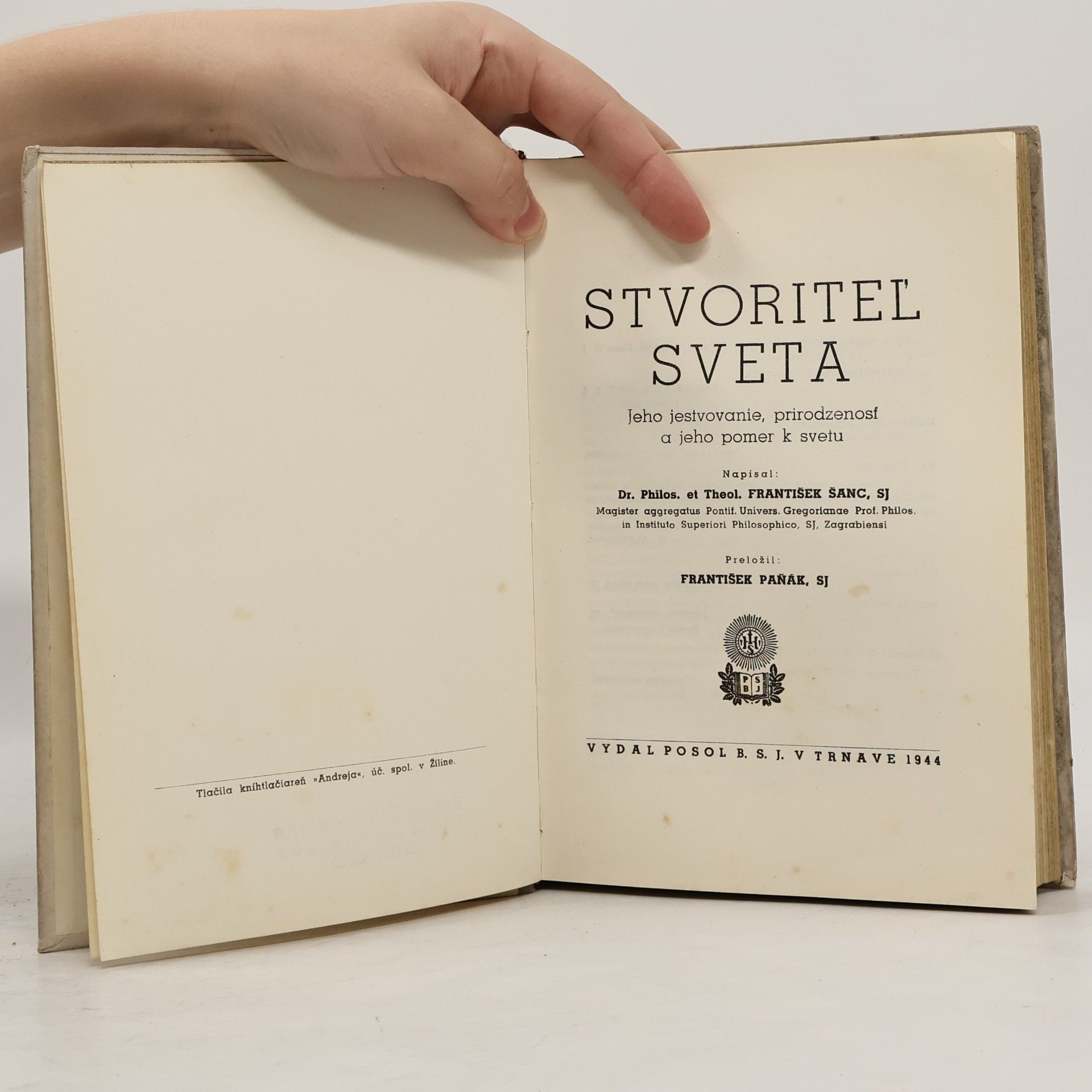 František Šanc Stvoriteľ sveta