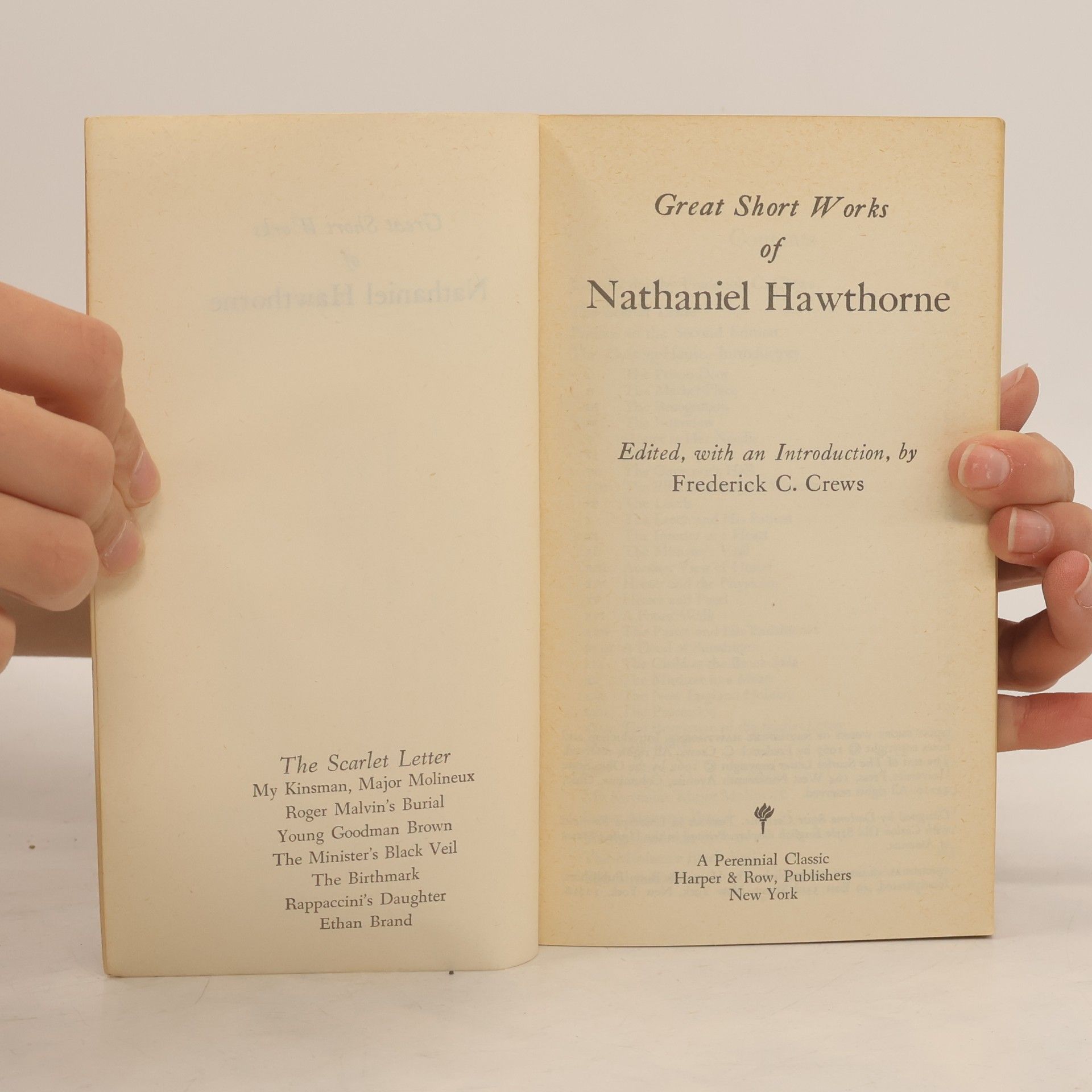 Nathaniel Hawthorne Great Short Works of Hawthorne