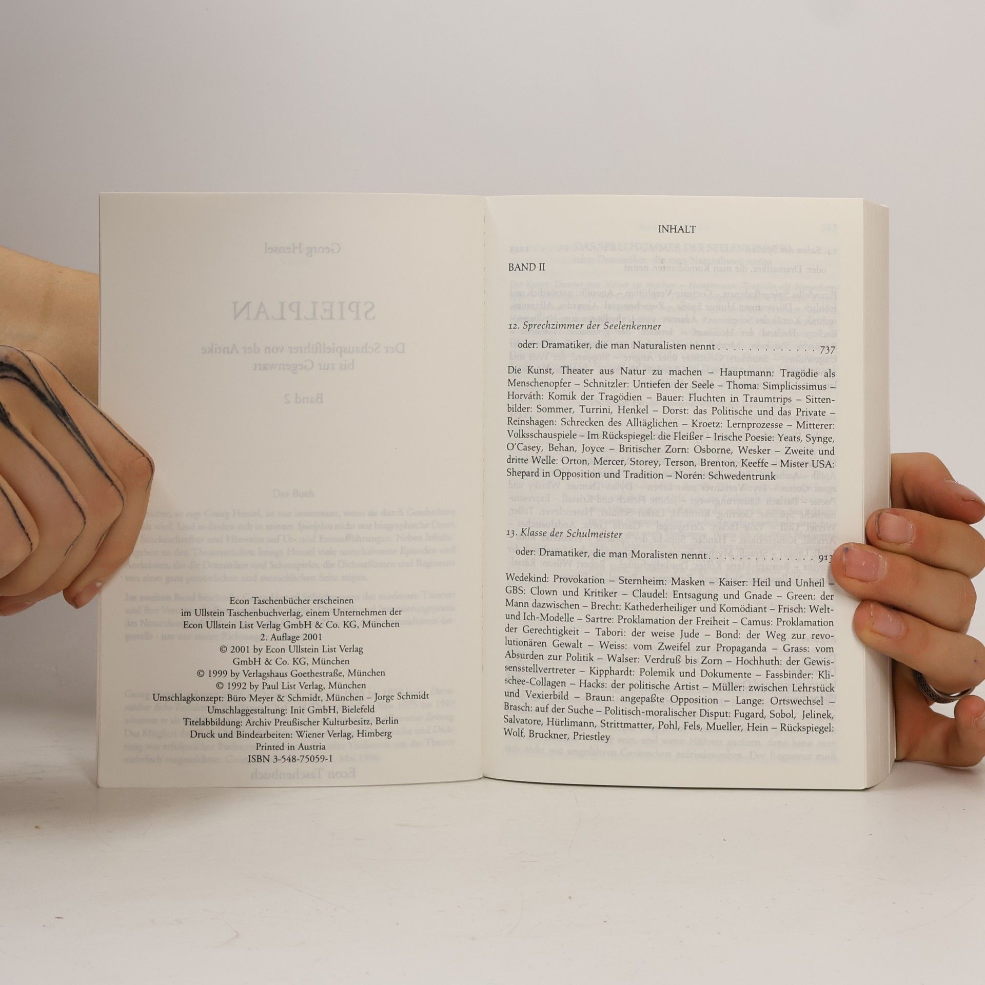 Georg Hensel Spielplan 1-2