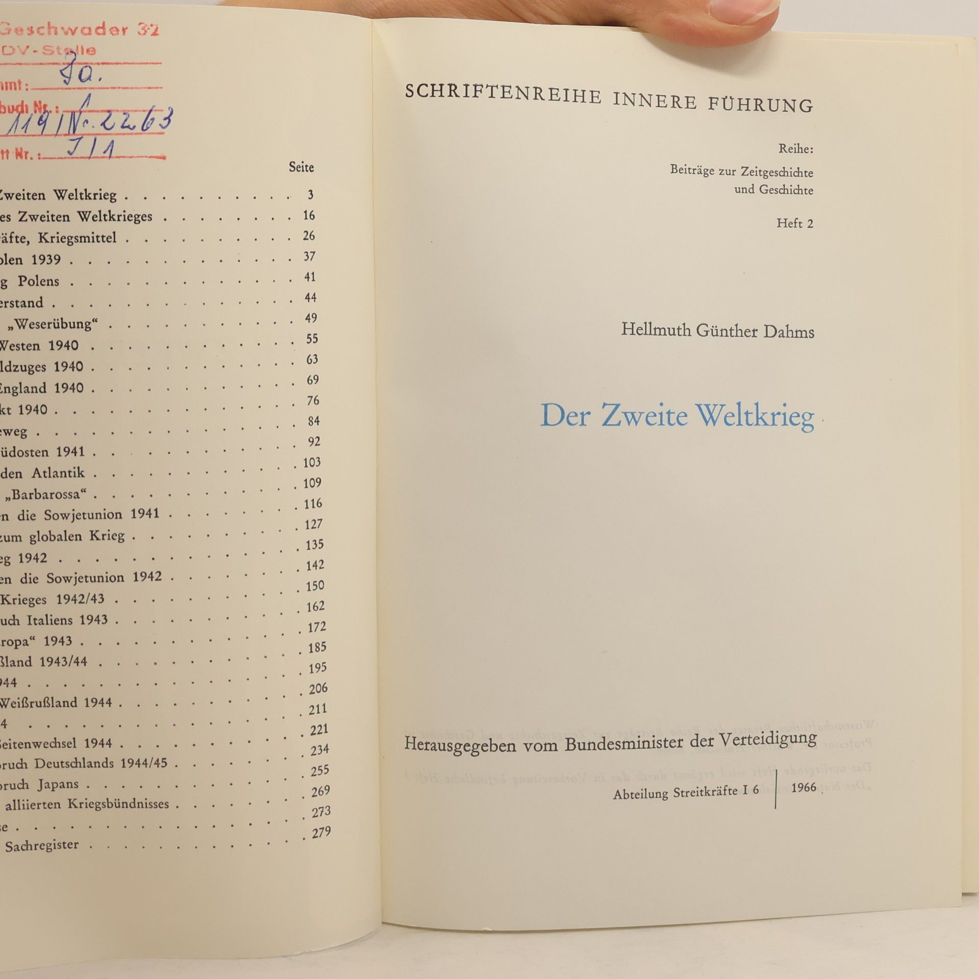 Hellmuth Günther Dahms Der Zweite Weltkrieg